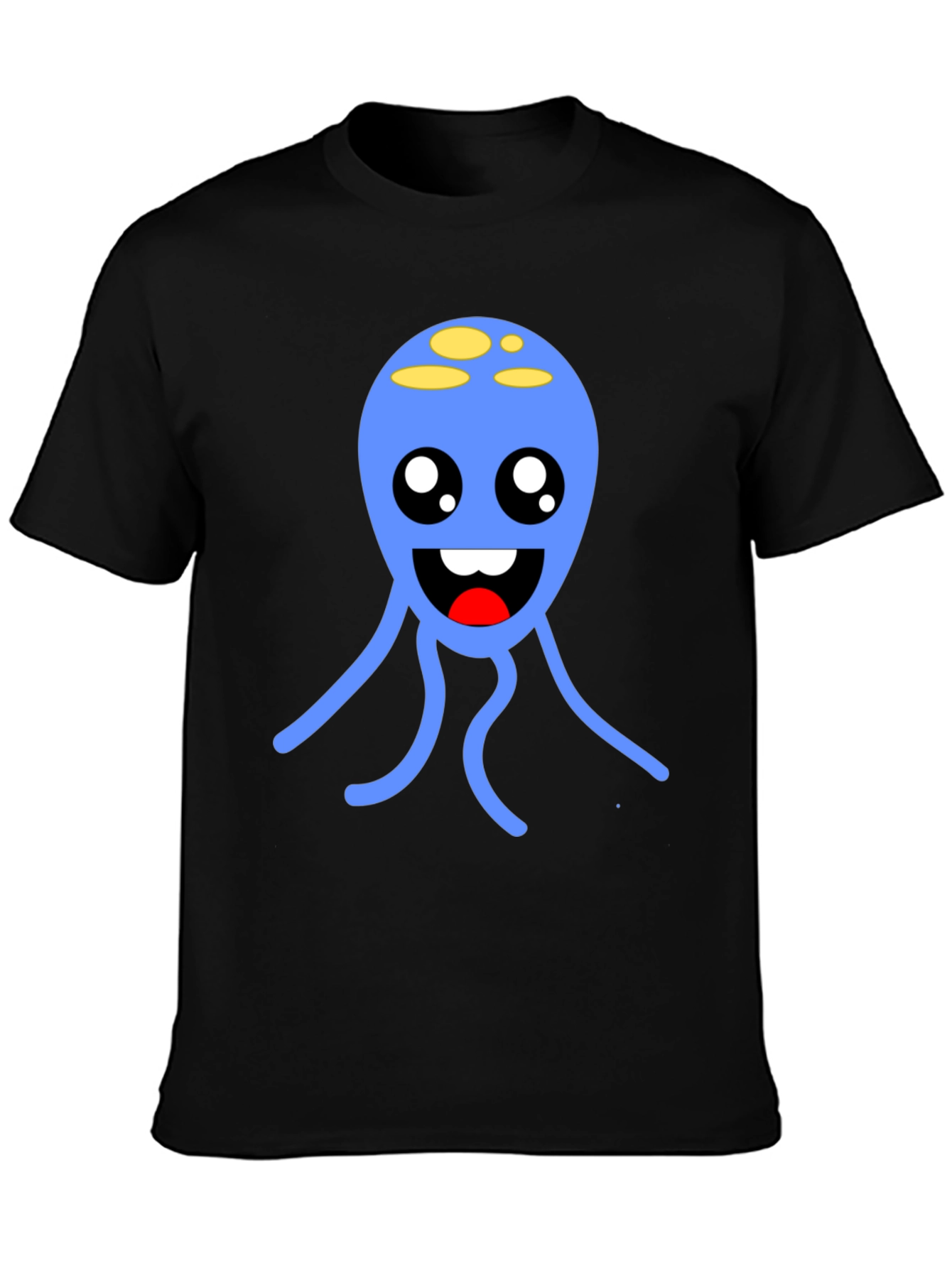 Cute Blue Alien T-Shirt - Soft Cotton Graphic Tee