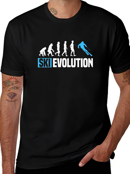 Ski Evolution Black T-Shirt