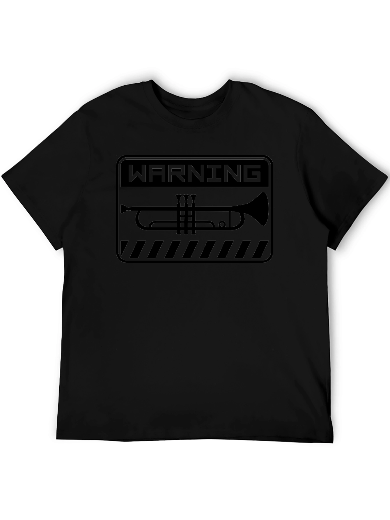 Warning Trumpet Black T-Shirt