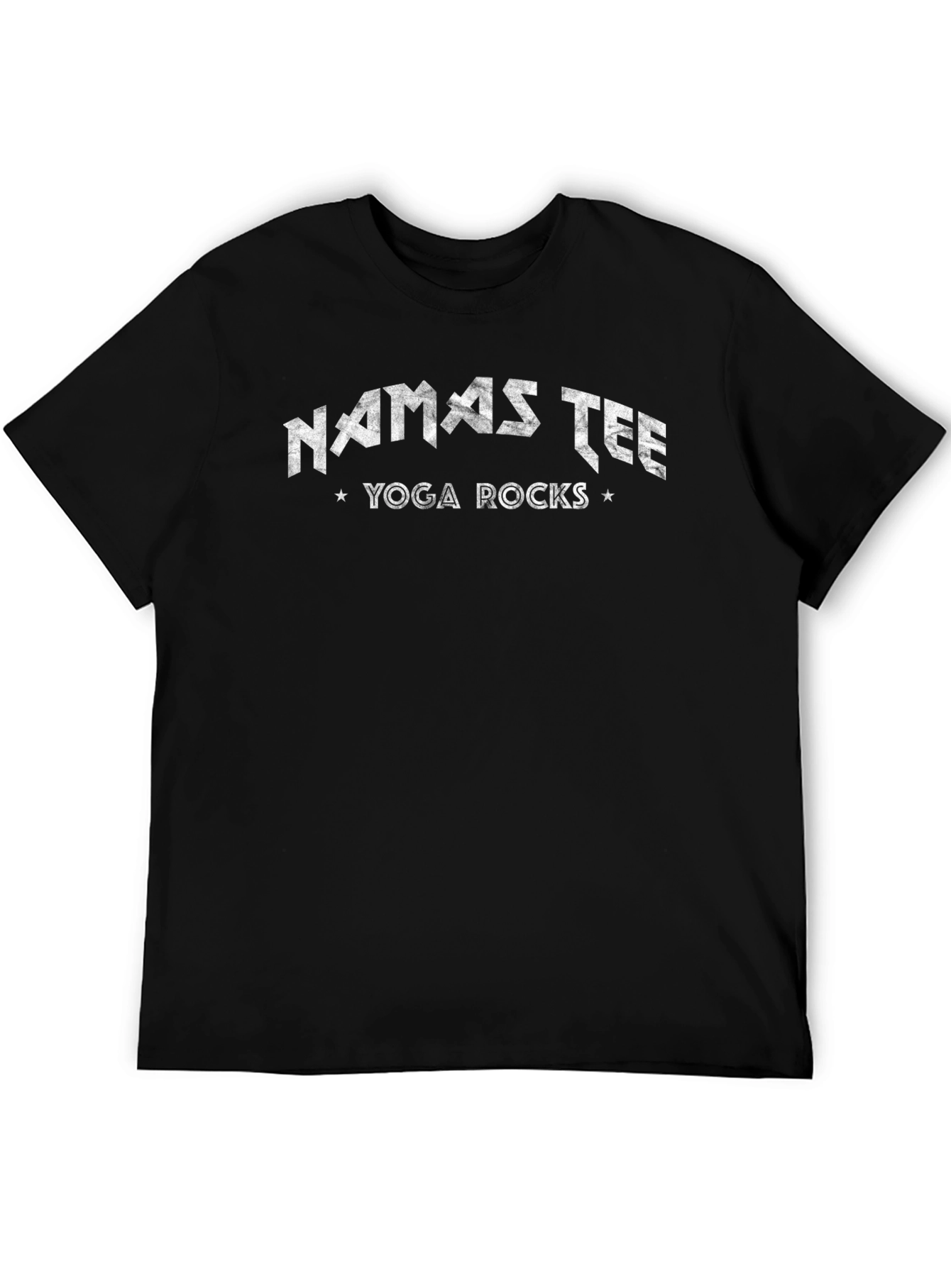 Namastee Yoga Rocks Tee - Black