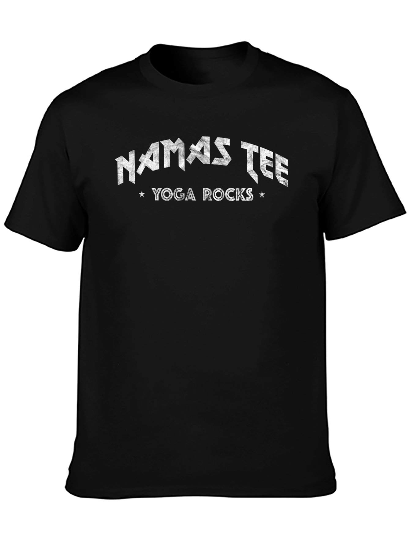 Namastee Yoga Rocks Tee - Black