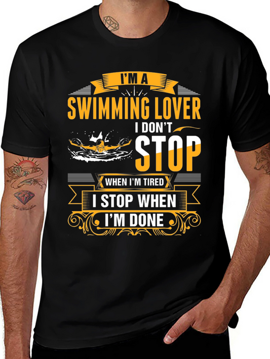 Swimming Lover T-Shirt - I Dont Stop