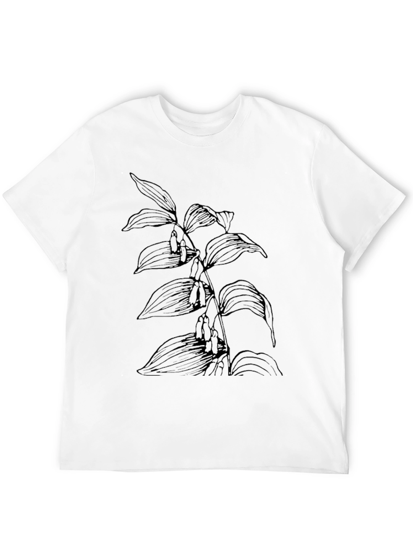 Botanical Graphic Black Tee