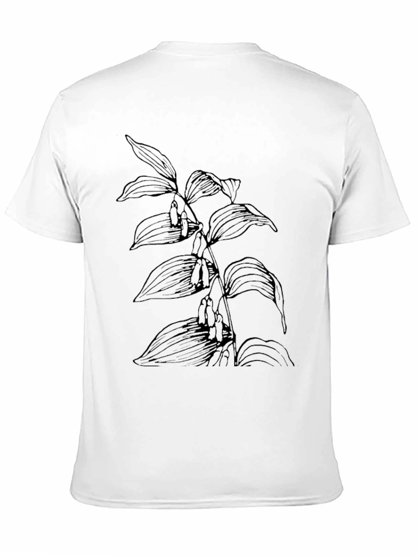Botanical Graphic Black Tee