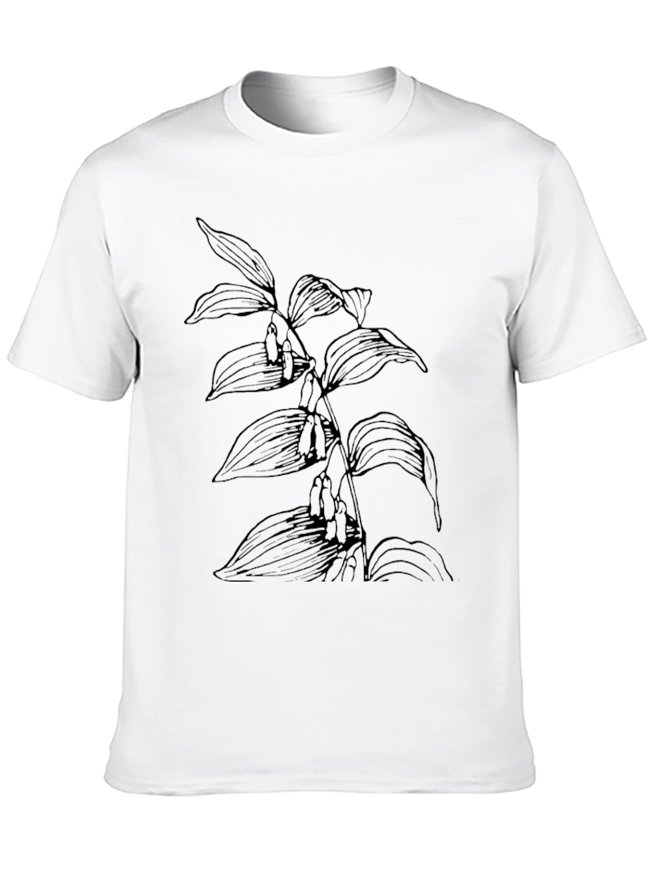 Botanical Graphic Black Tee
