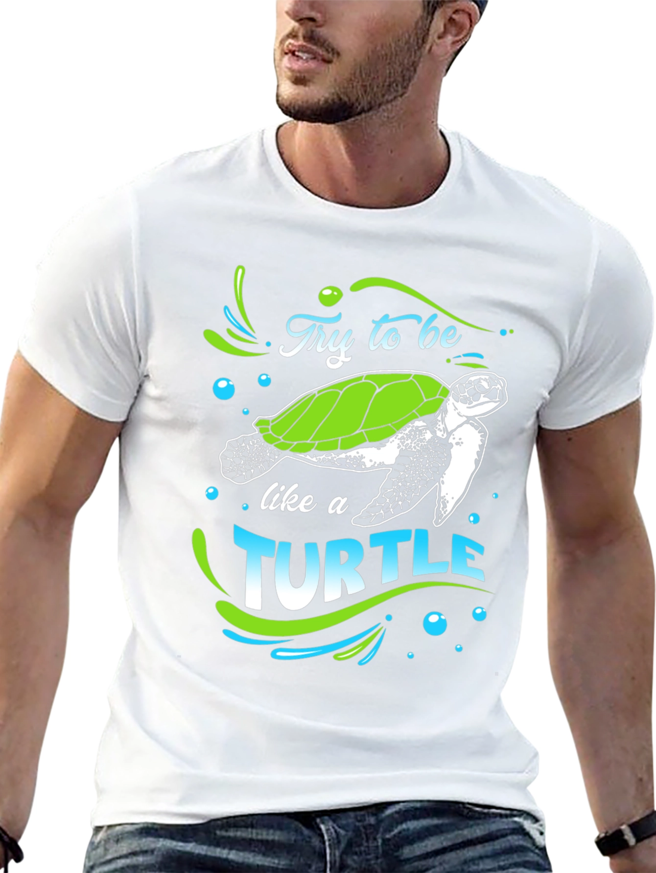Try to Be Like a Turtle Graphic T-Shirt