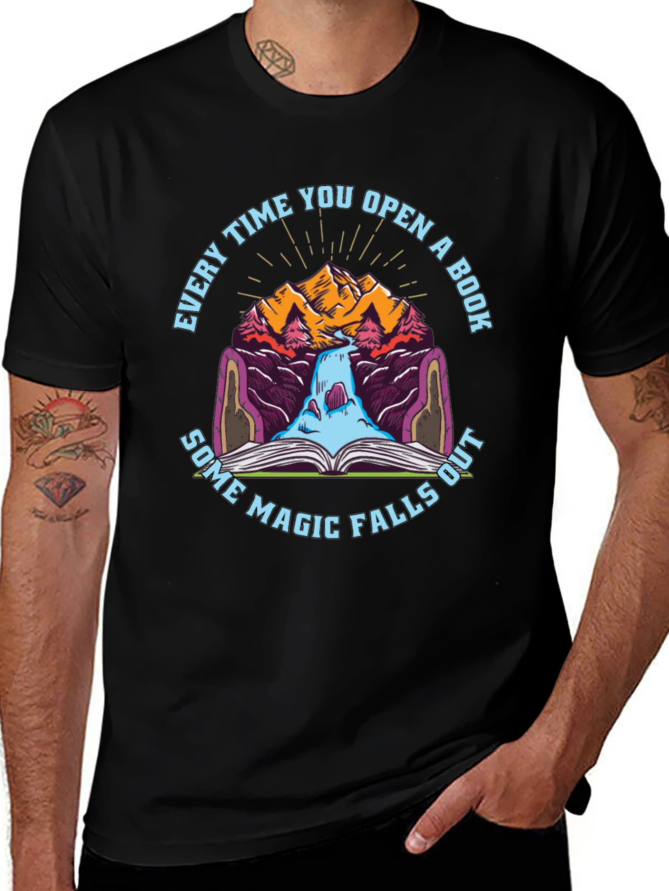 Magic Falls Out Graphic Tee - Book Lovers Shirt