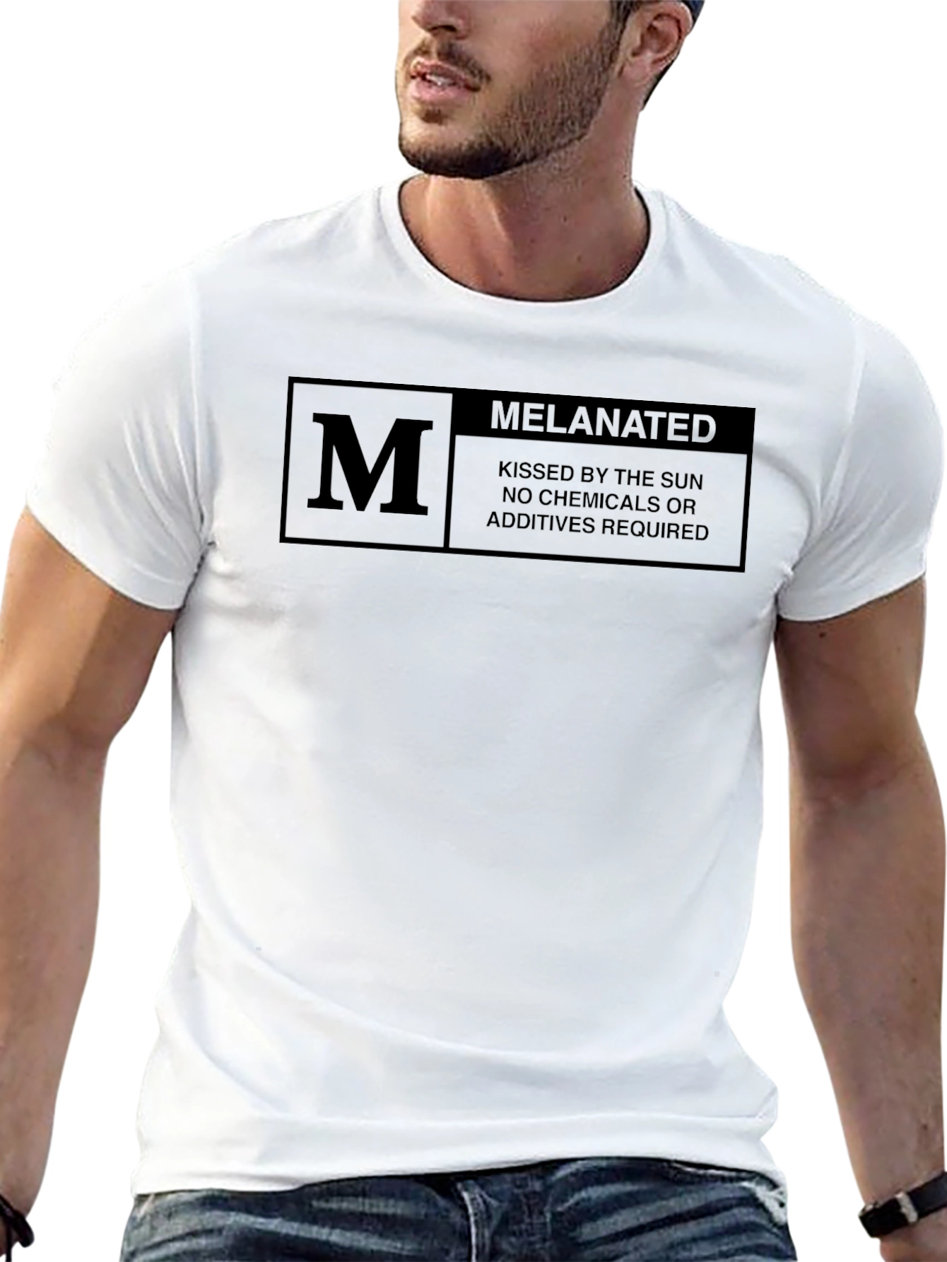 Melanated T-Shirt: Sun-Kissed No Additives