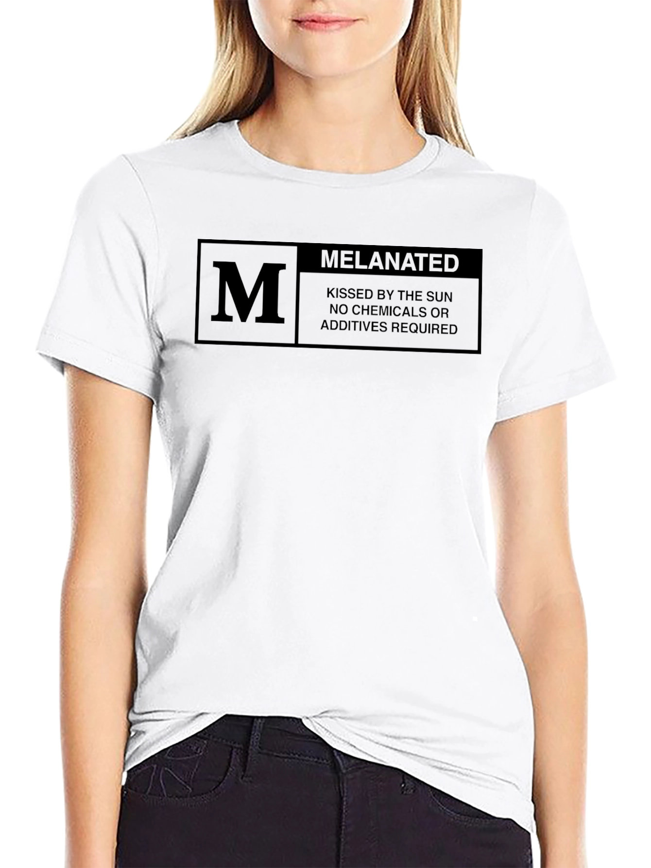 Melanated T-Shirt: Sun-Kissed No Additives
