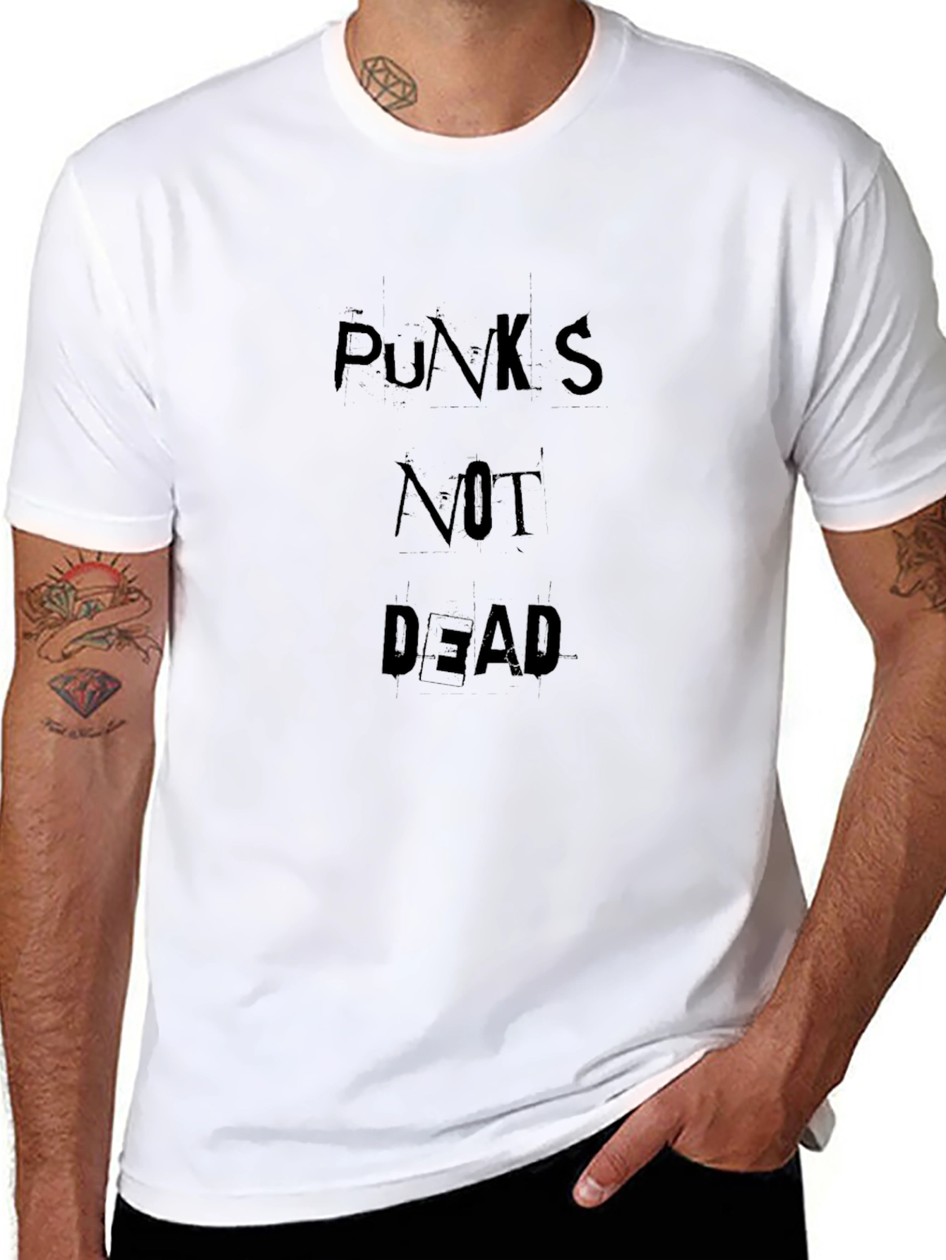 Punks Not Dead Black T-Shirt