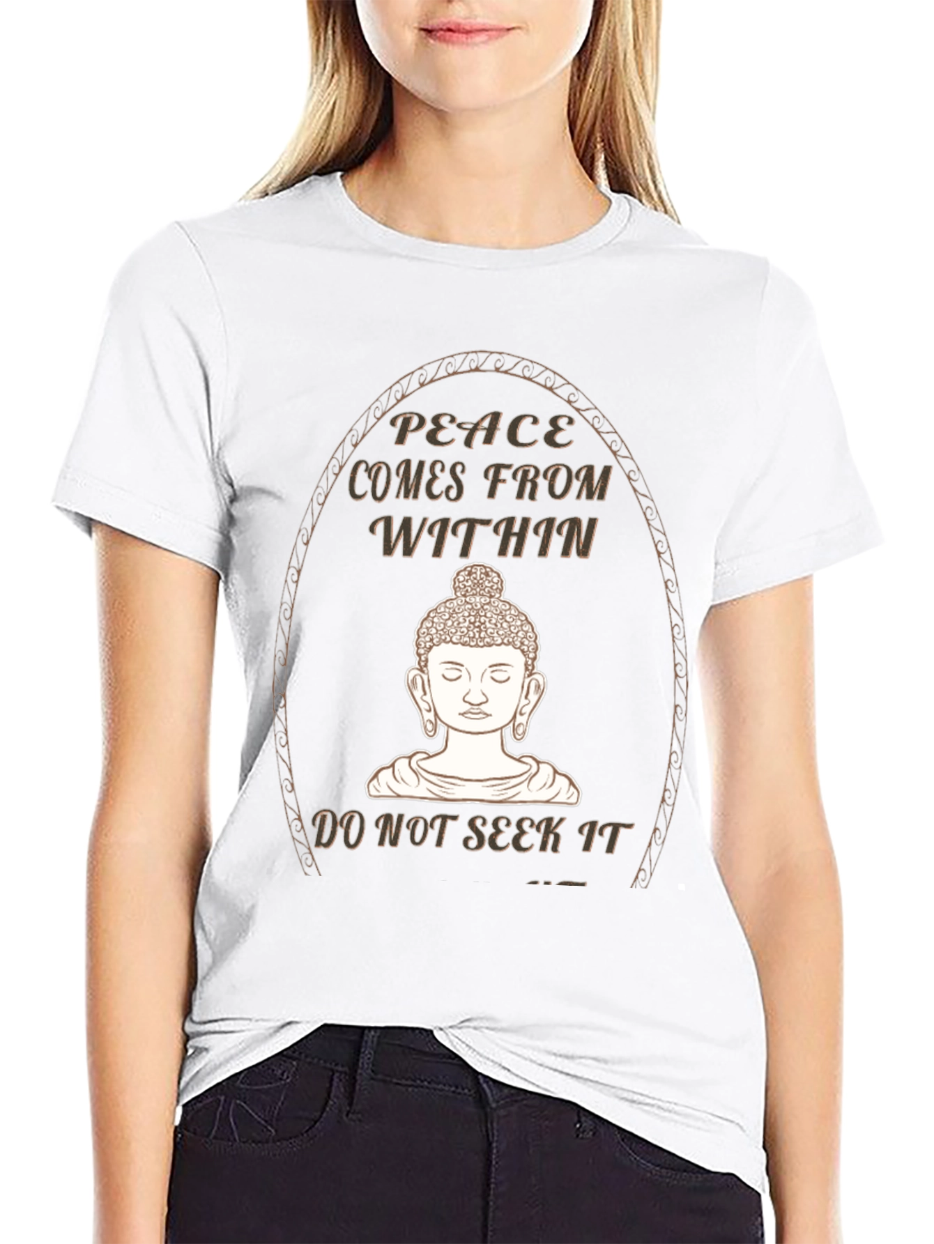 Peace Within Buddha Graphic T-Shirt