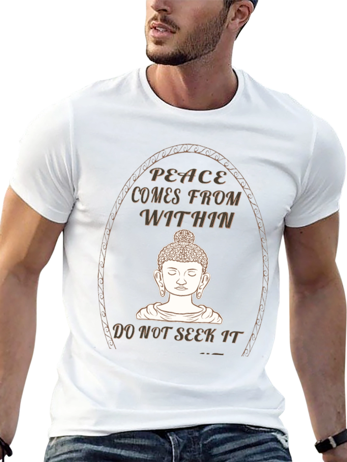 Peace Within Buddha Graphic T-Shirt