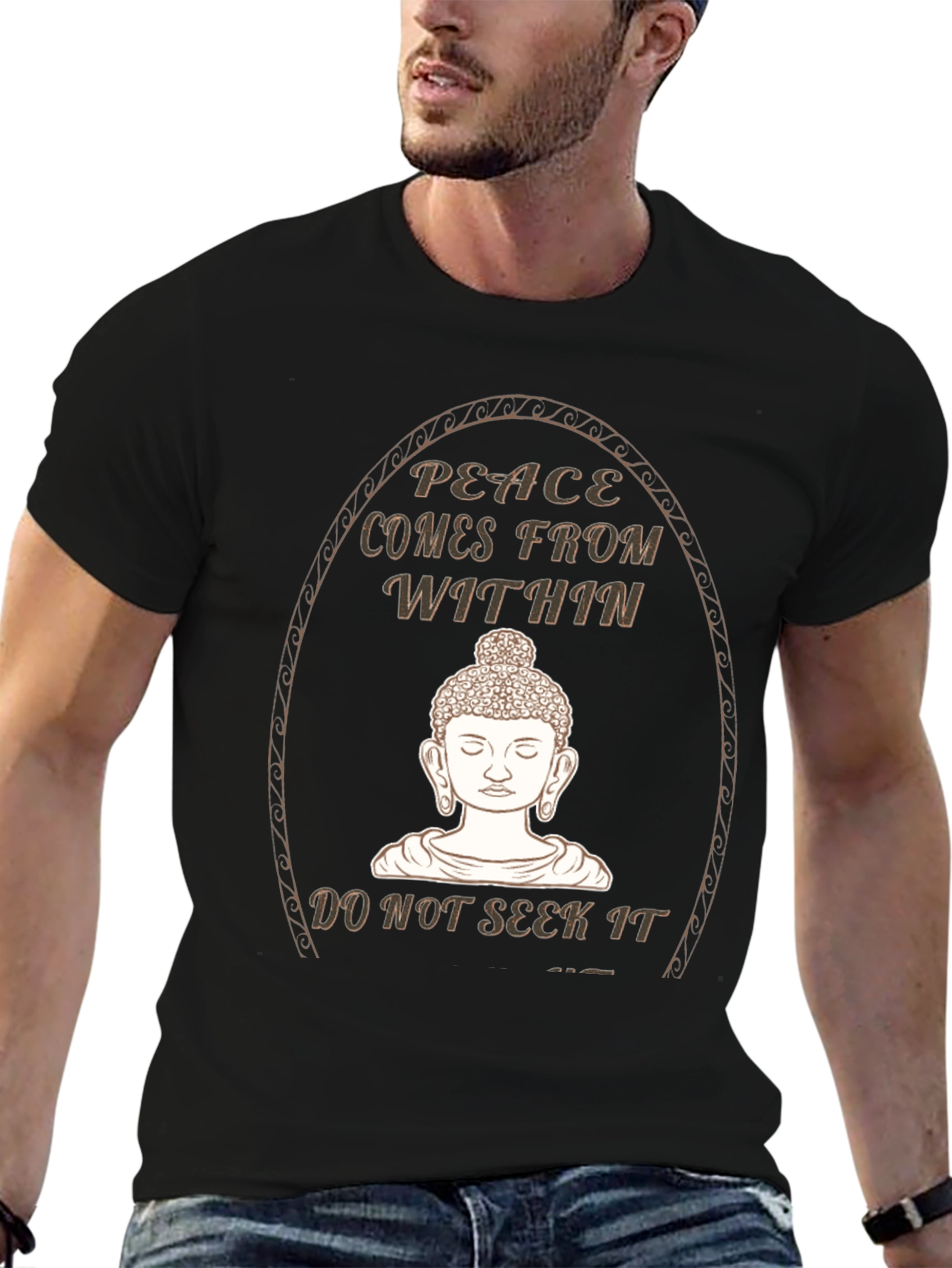 Peace Within Buddha Graphic T-Shirt