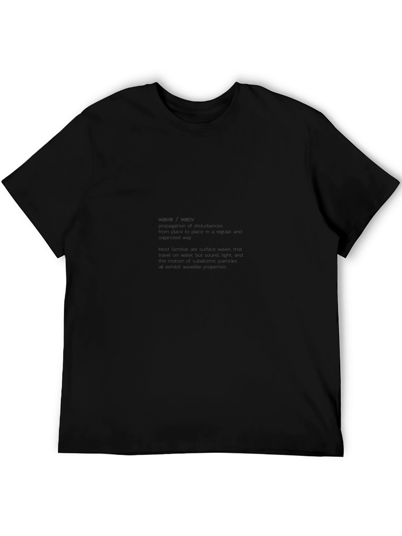 Black Graphic Tee: Wave Definition