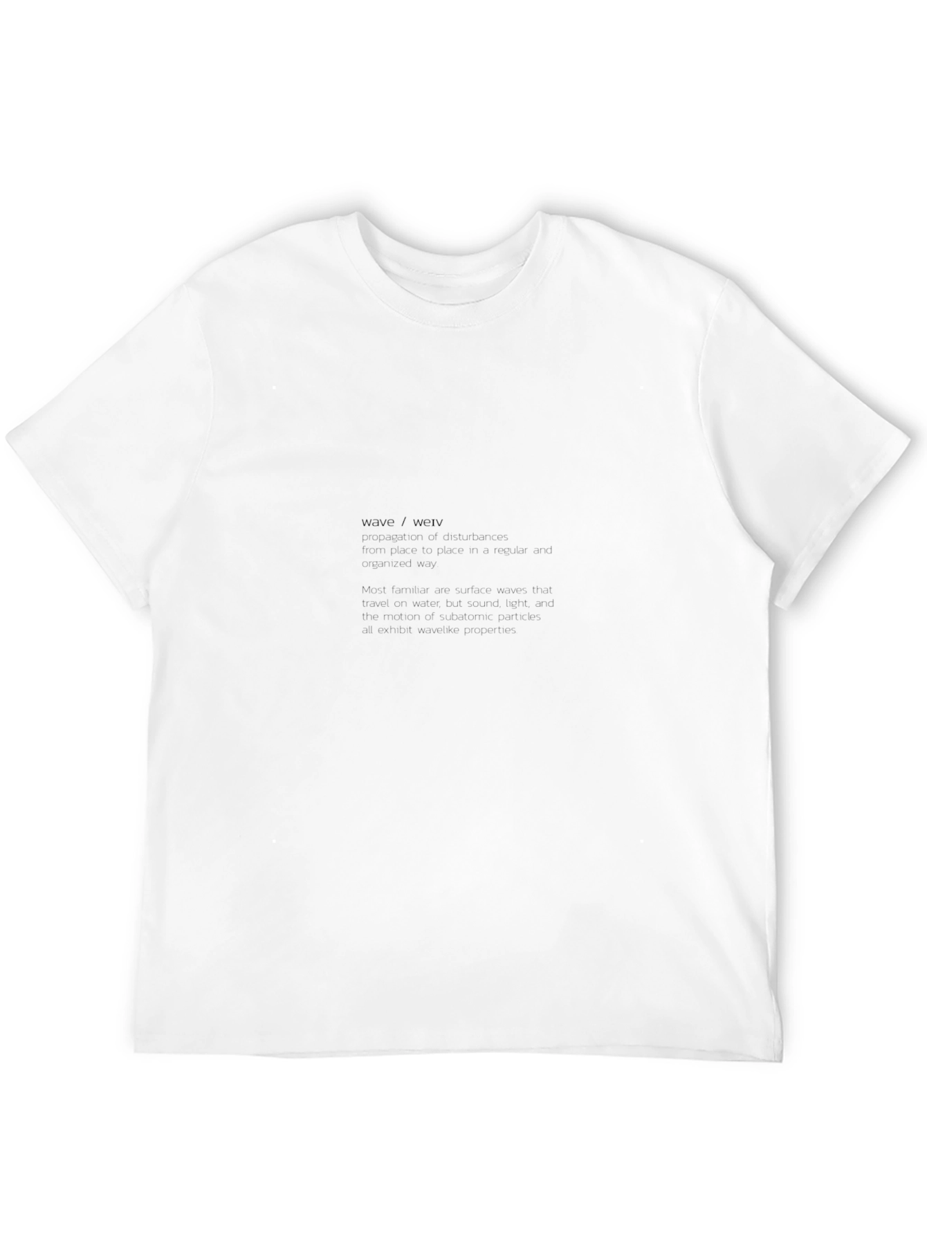 Black Graphic Tee: Wave Definition