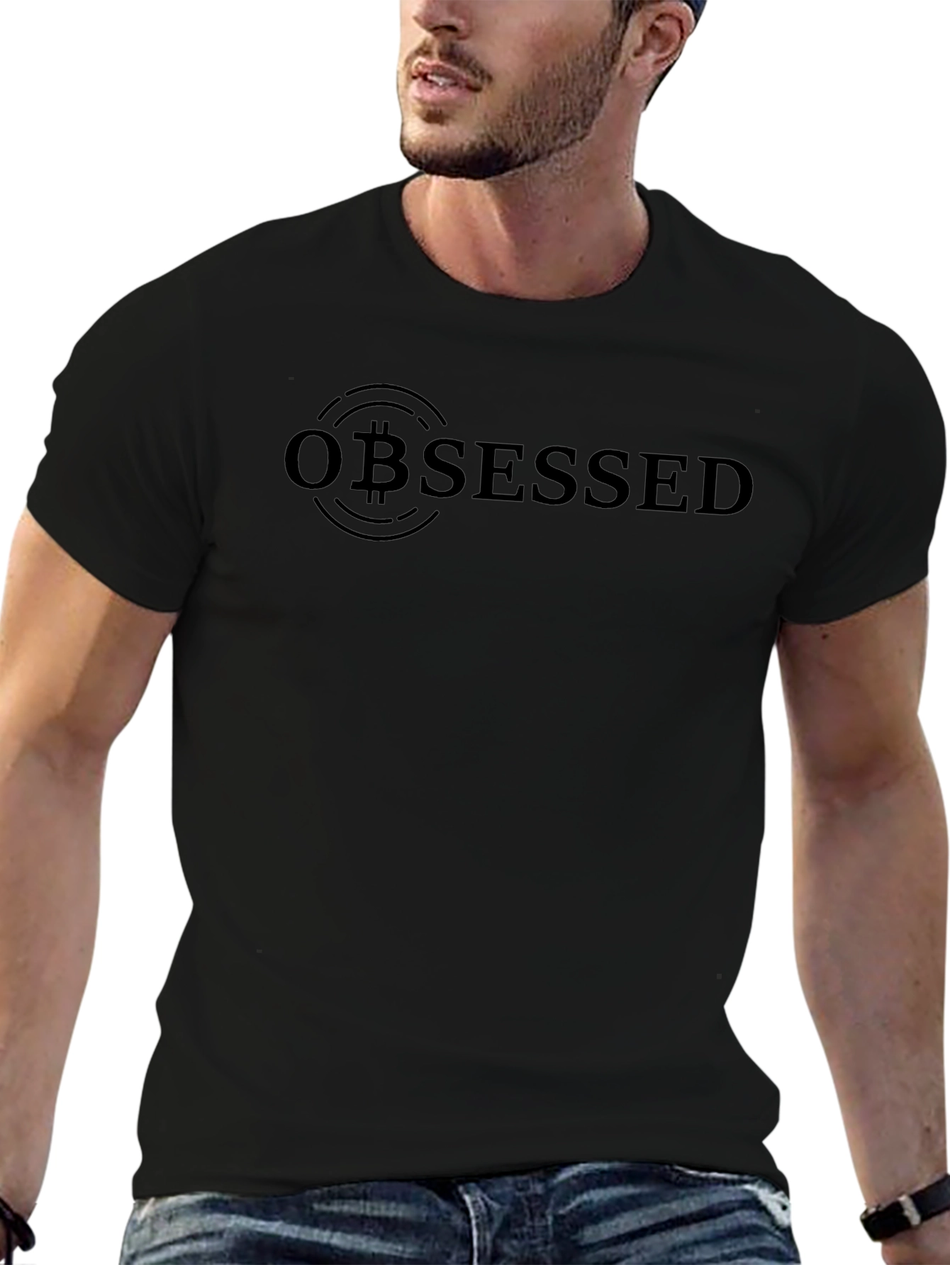 Bitcoin Obsessed Black T-Shirt