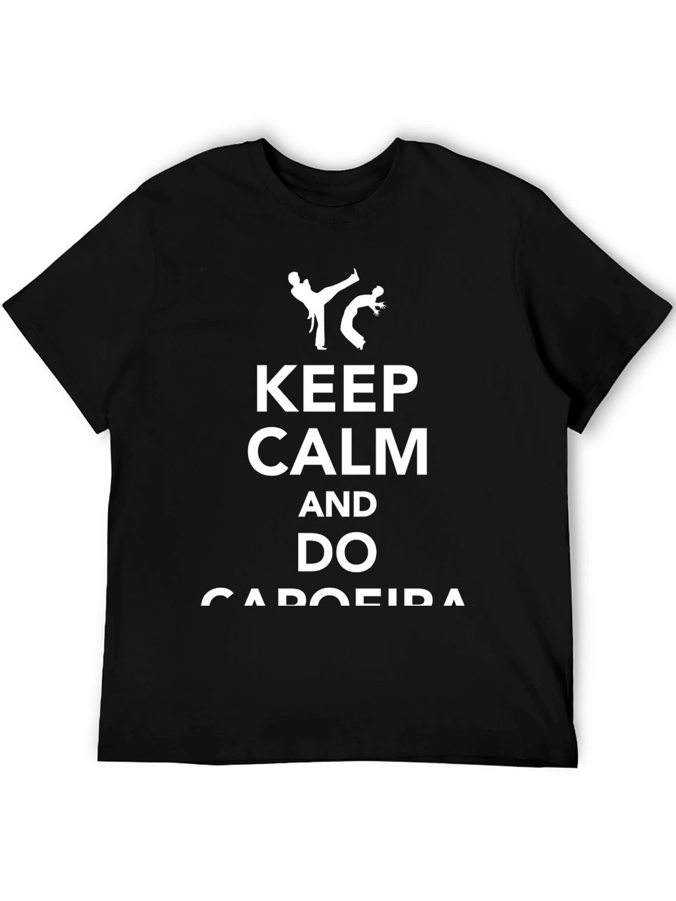Keep Calm and Do Capoeira Black T-Shirt