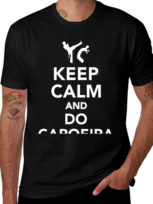 Keep Calm and Do Capoeira Black T-Shirt