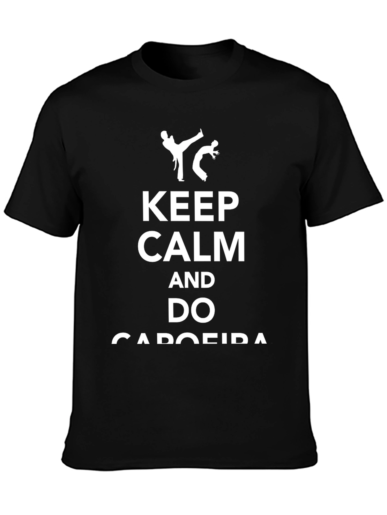 Keep Calm and Do Capoeira Black T-Shirt