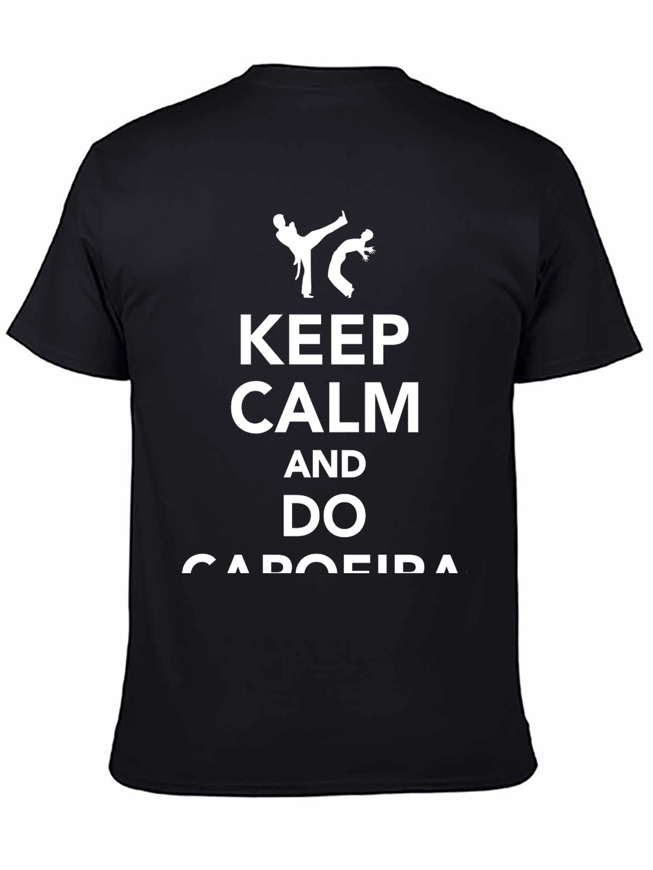 Keep Calm and Do Capoeira Black T-Shirt