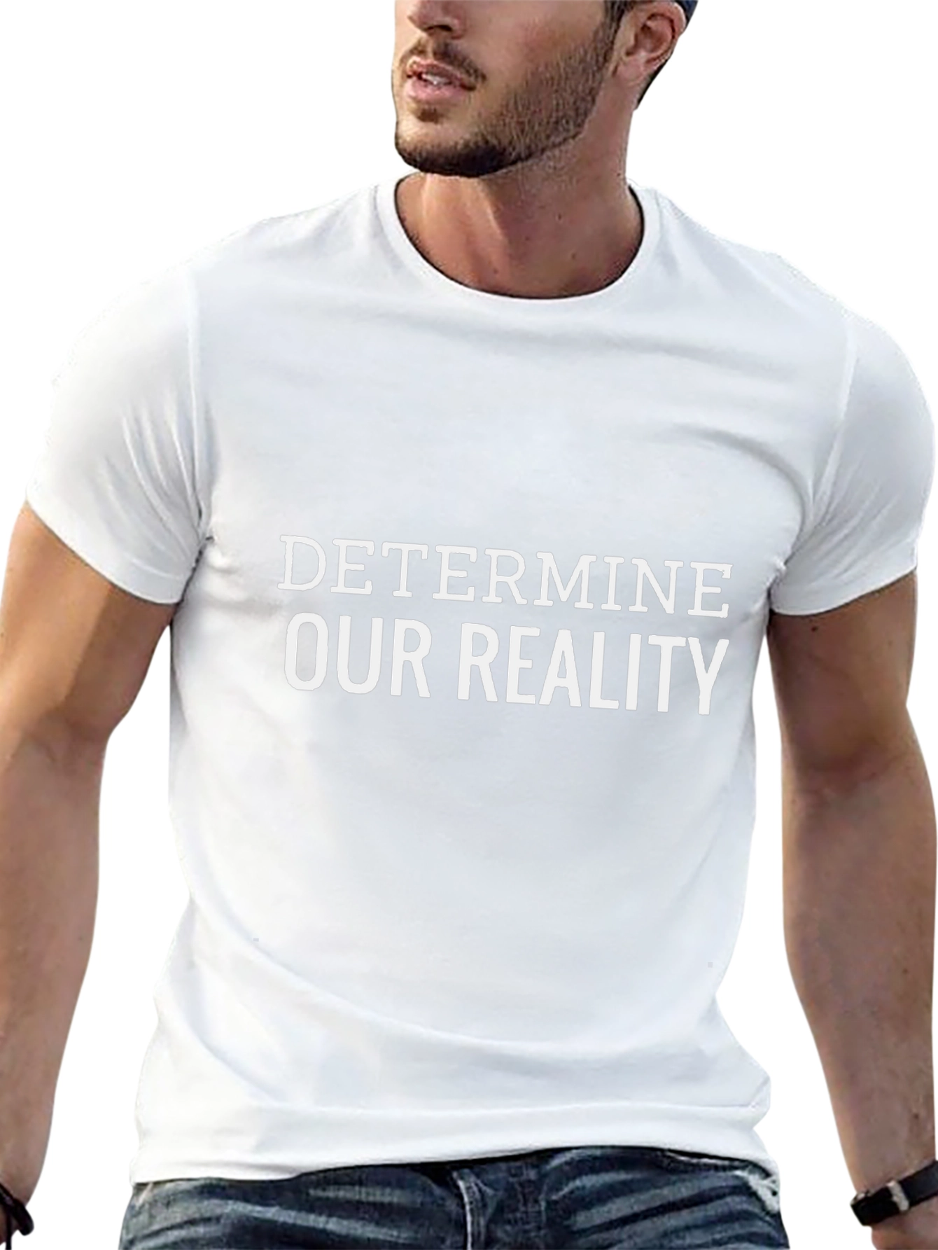 Determine Our Reality Black Graphic T-Shirt