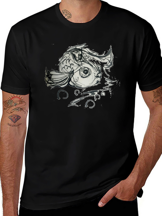 Koi Fish Graphic Tee - Unique Artistic Design