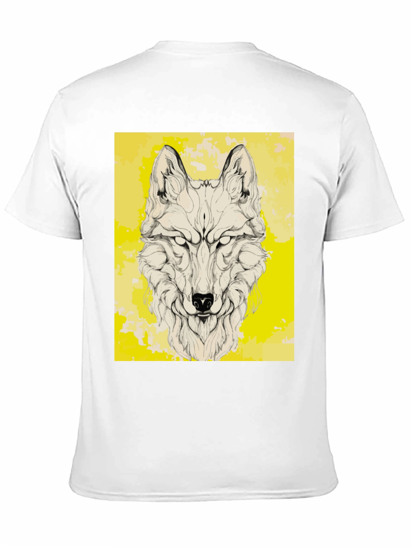 Wolf Graphic Print Black T-Shirt