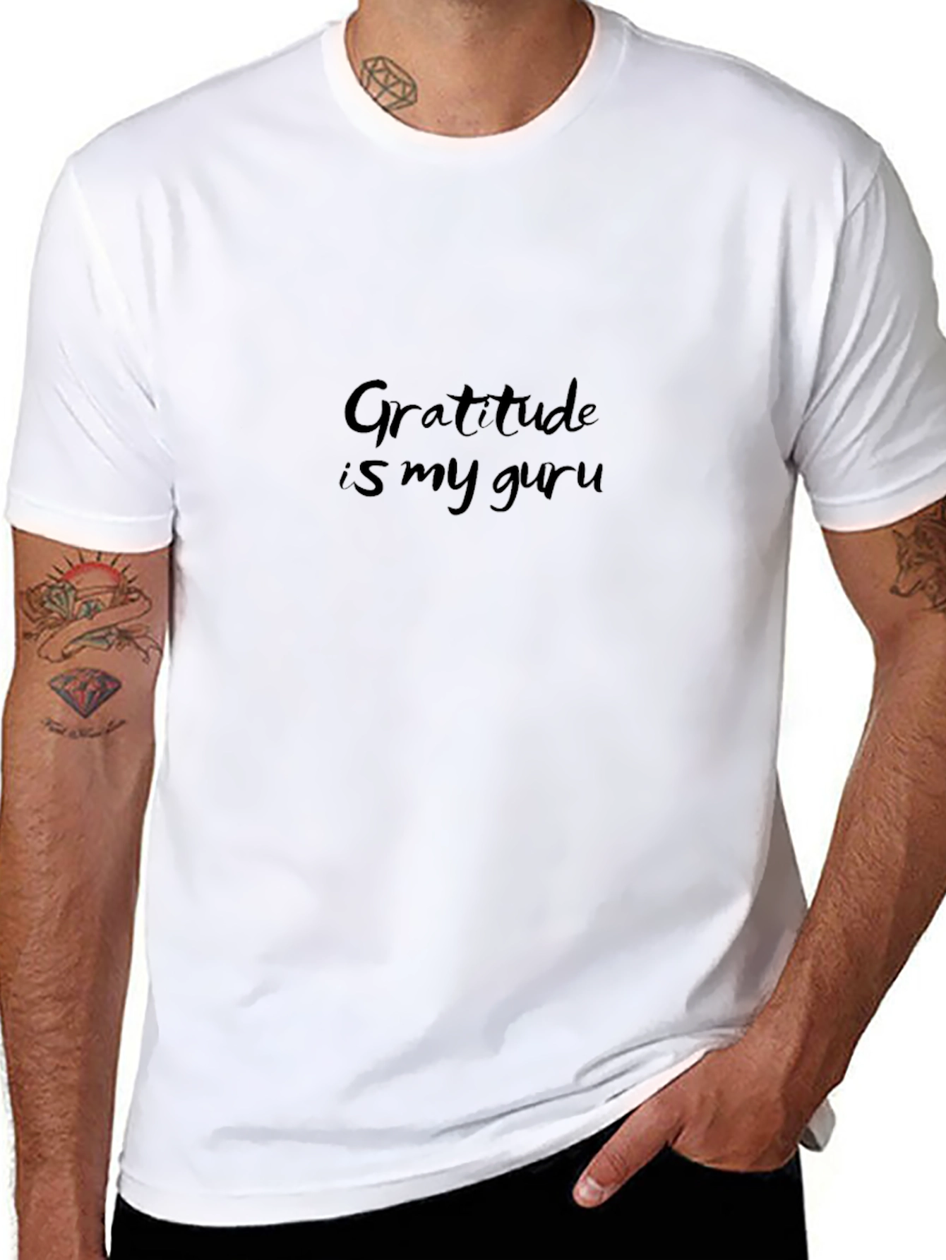 Gratitude is my Guru Black T-Shirt