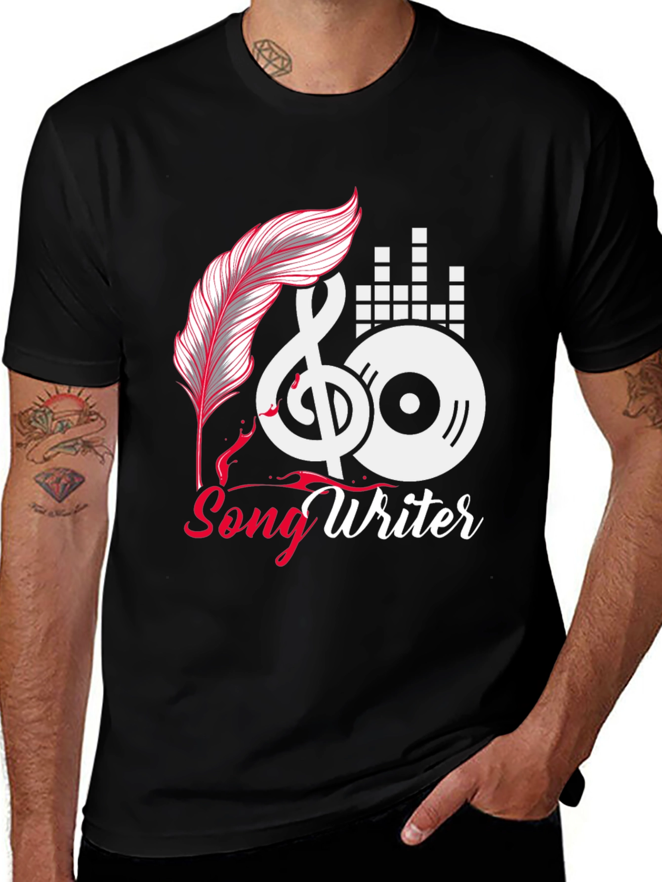 Songwriter Graphic Tee - Music Lovers Shirt