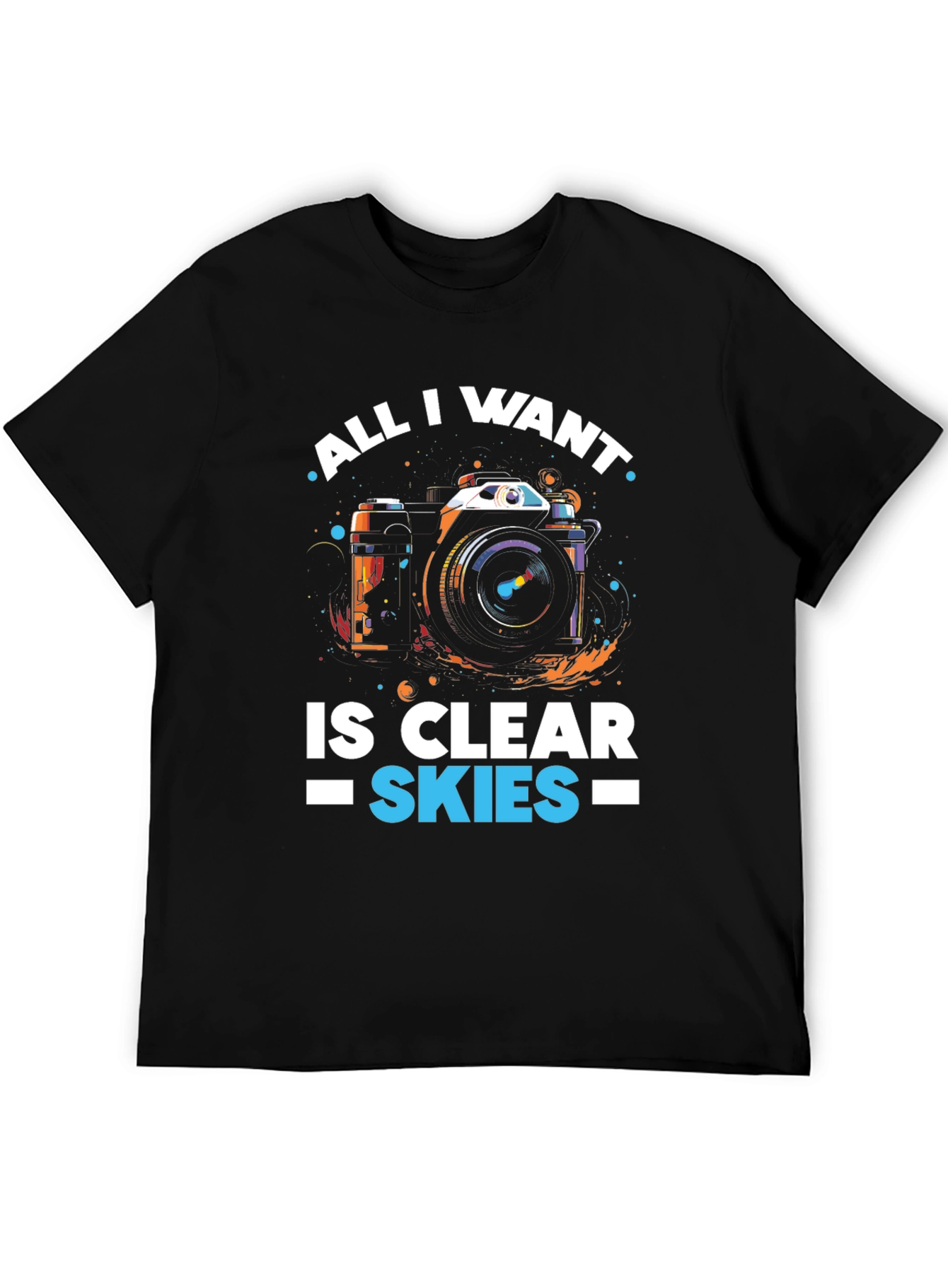 Clear Skies Camera Graphic T-Shirt