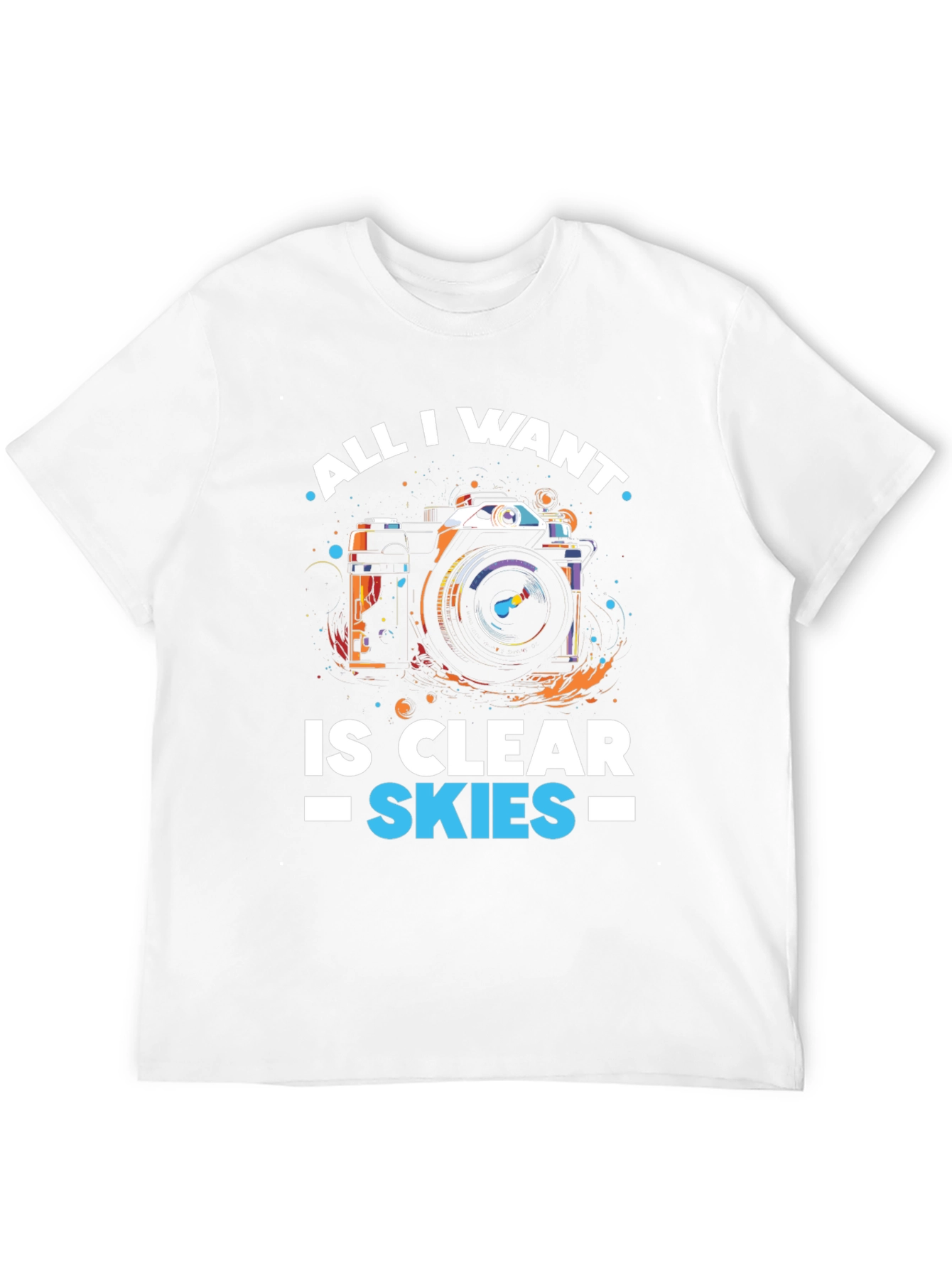 Clear Skies Camera Graphic T-Shirt