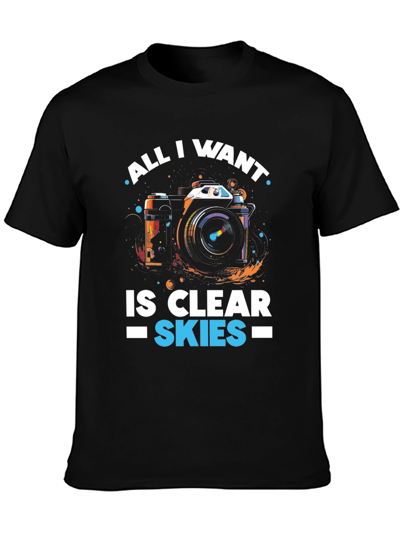 Clear Skies Camera Graphic T-Shirt
