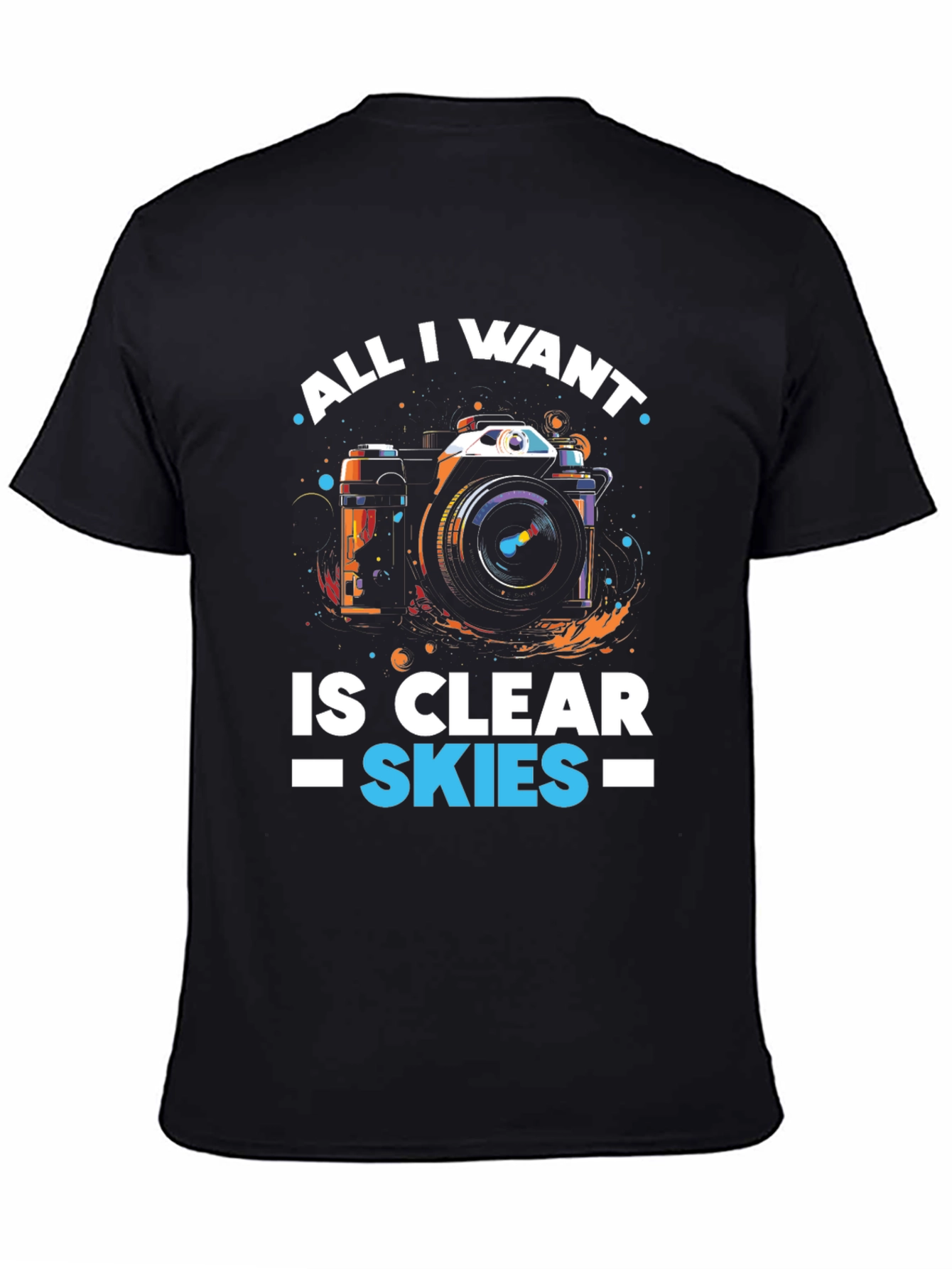 Clear Skies Camera Graphic T-Shirt