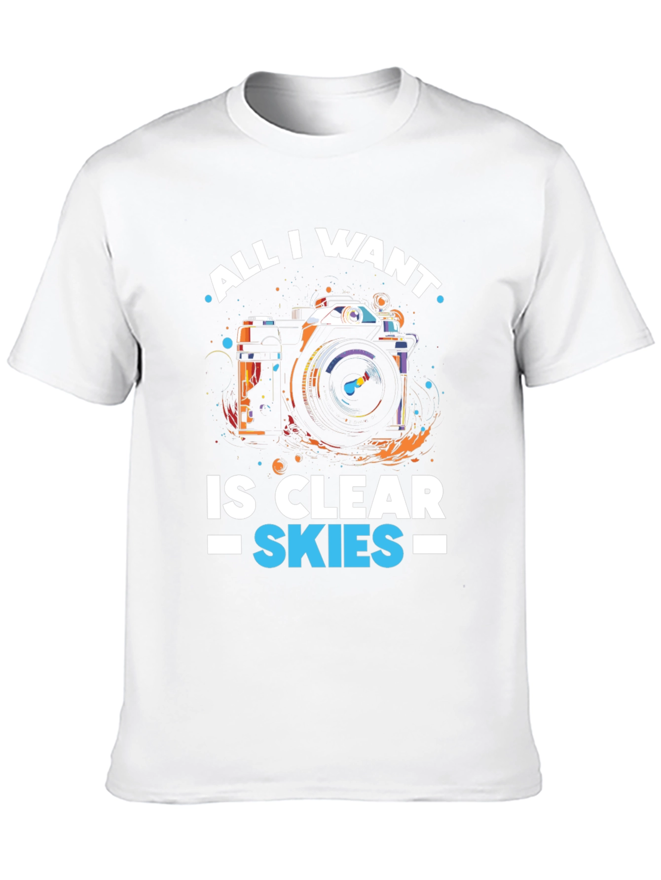 Clear Skies Camera Graphic T-Shirt