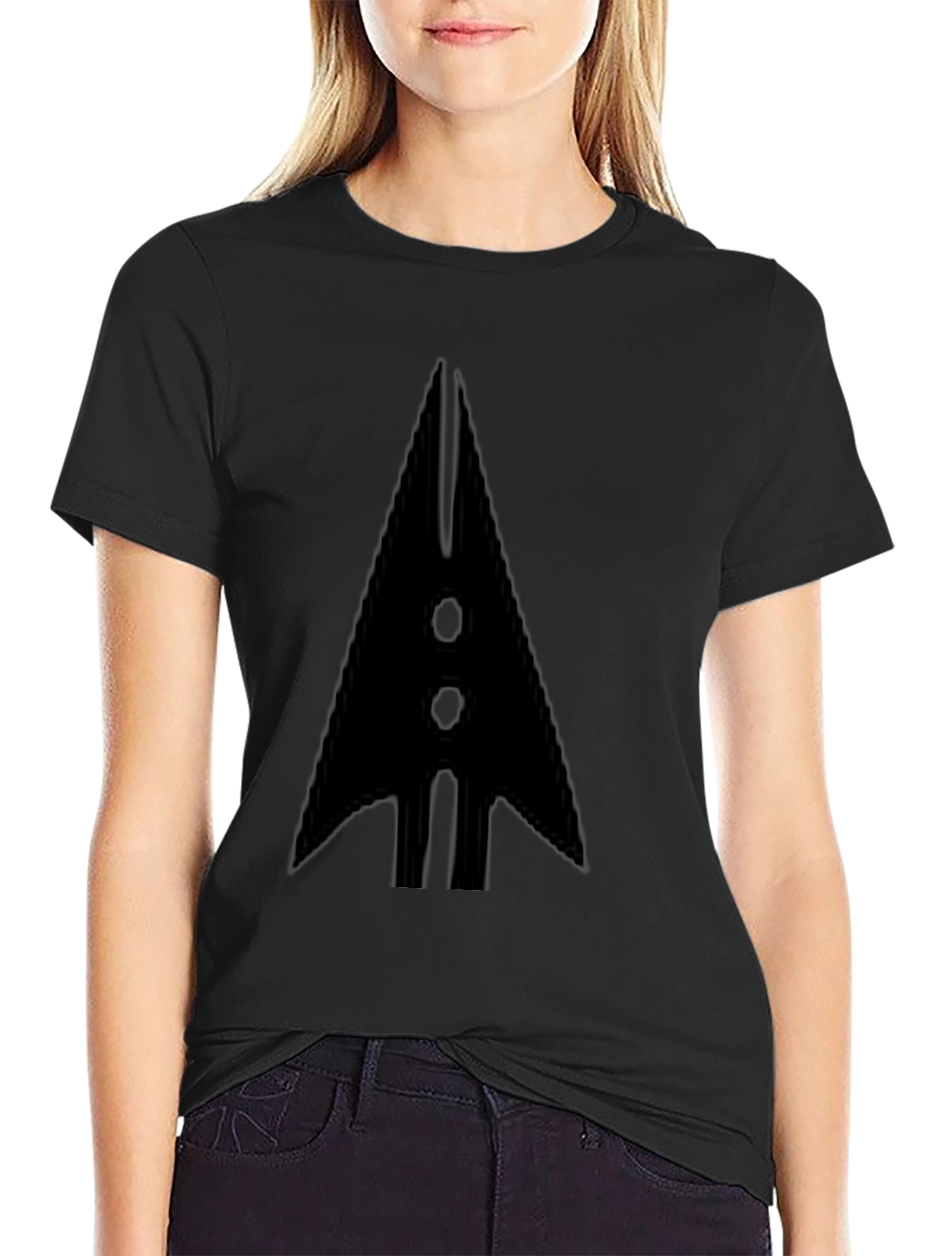 Bold Arrow Graphic Tee - Classic Black