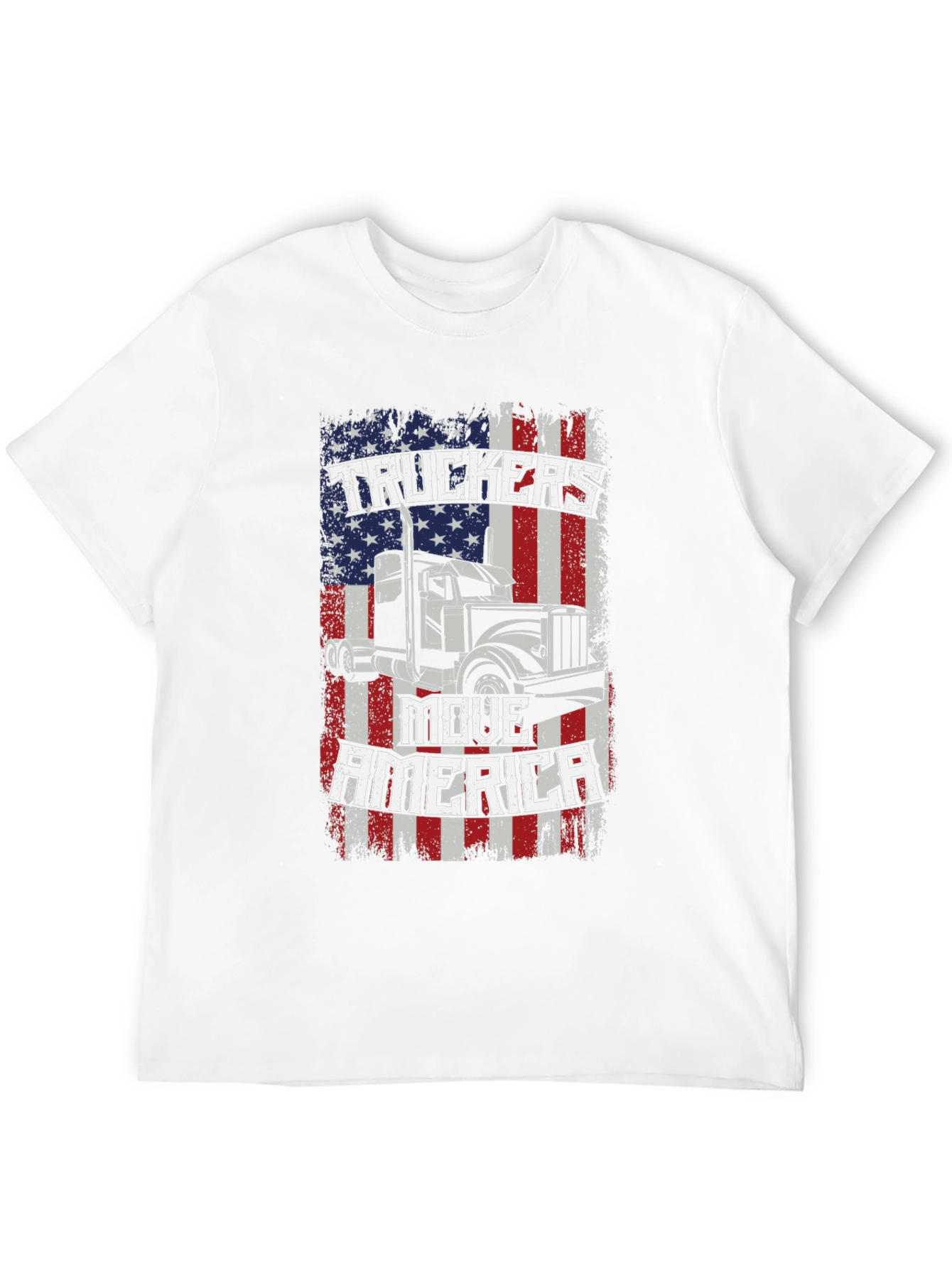 Truckers Move America Black T-Shirt