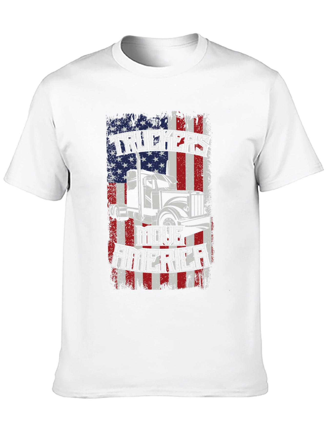Truckers Move America Black T-Shirt