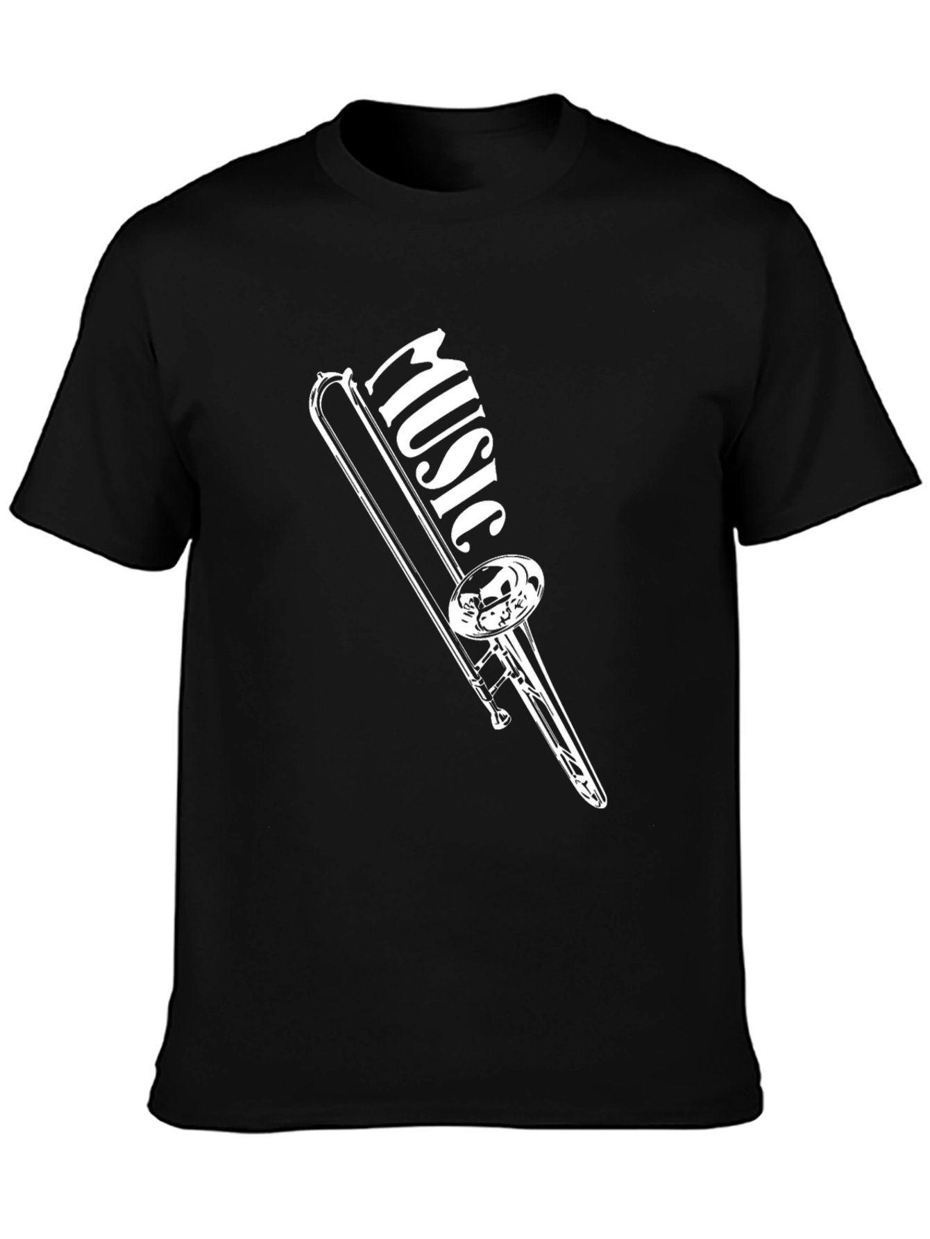 Music Trombone Black T-Shirt