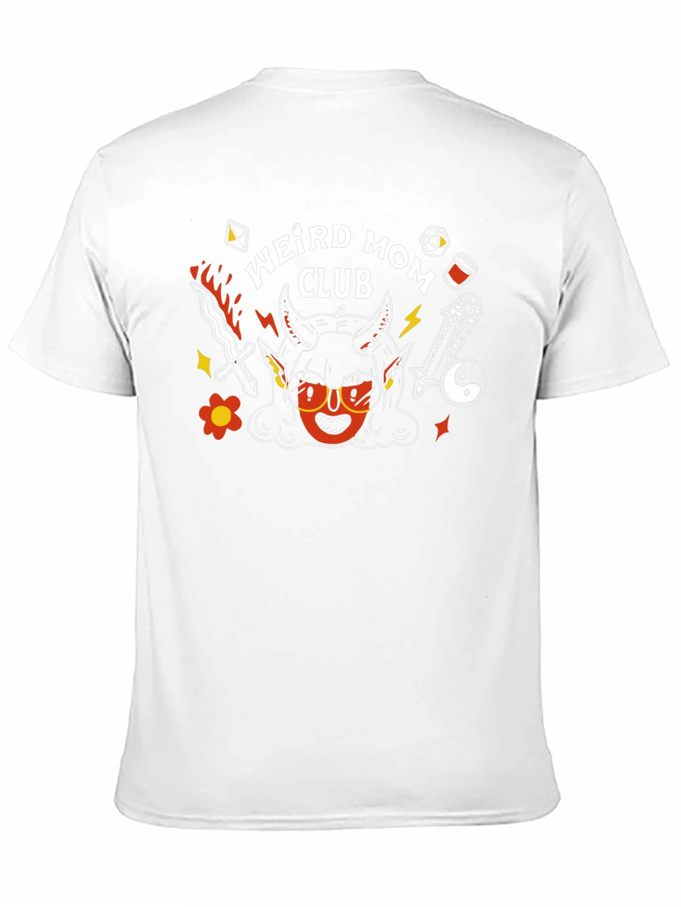 Weird Mom Club Graphic Tee - Black Cotton