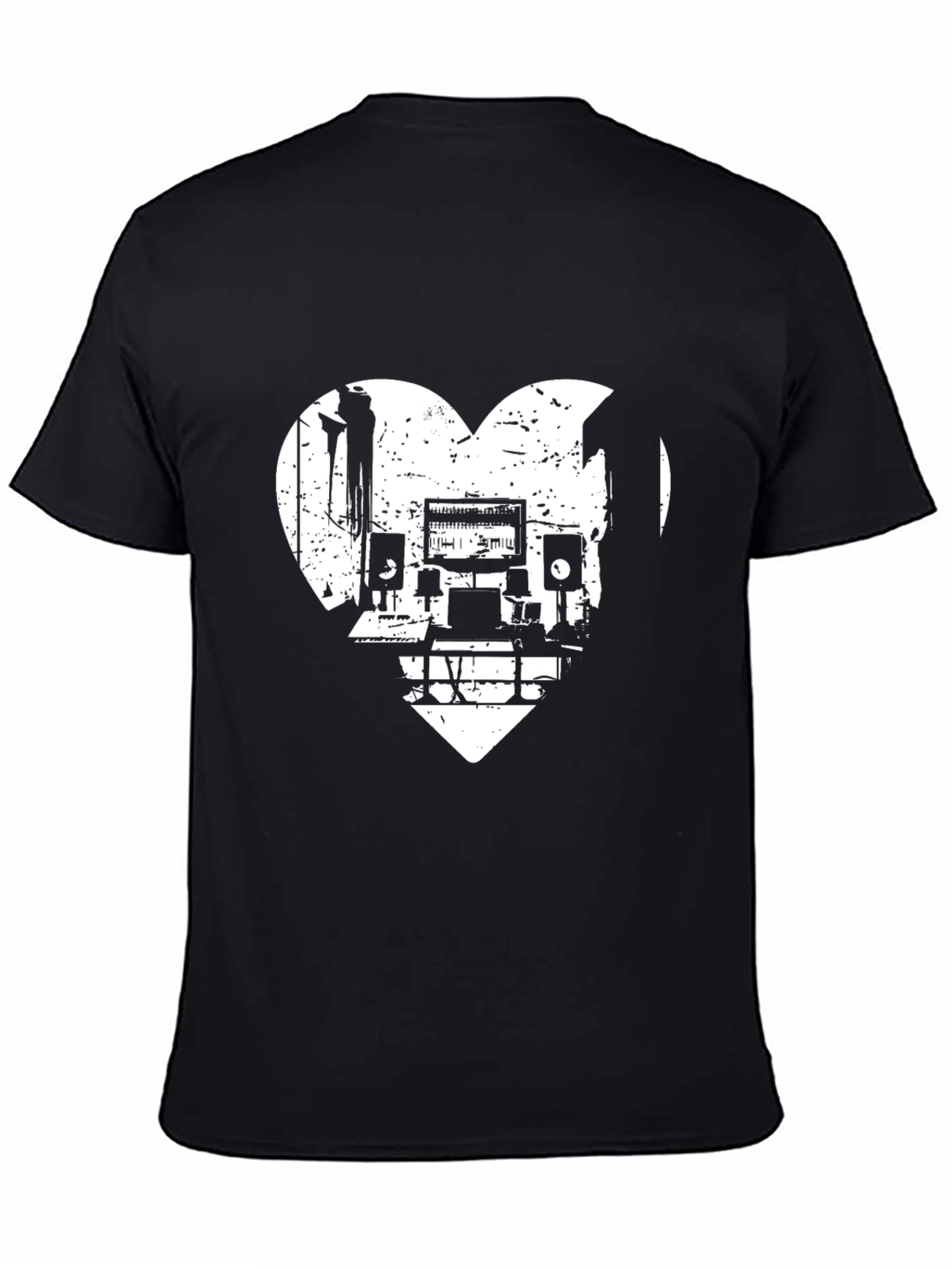 Music Studio Heart Graphic Tee