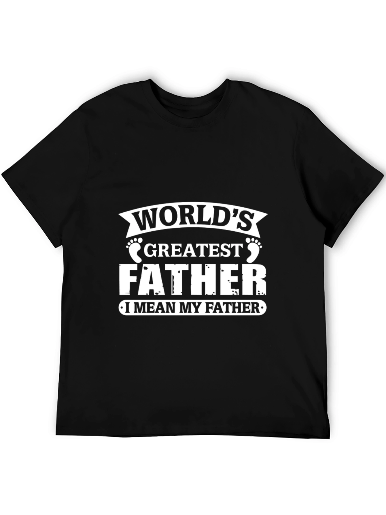 Worlds Greatest Father Graphic Tee - Black