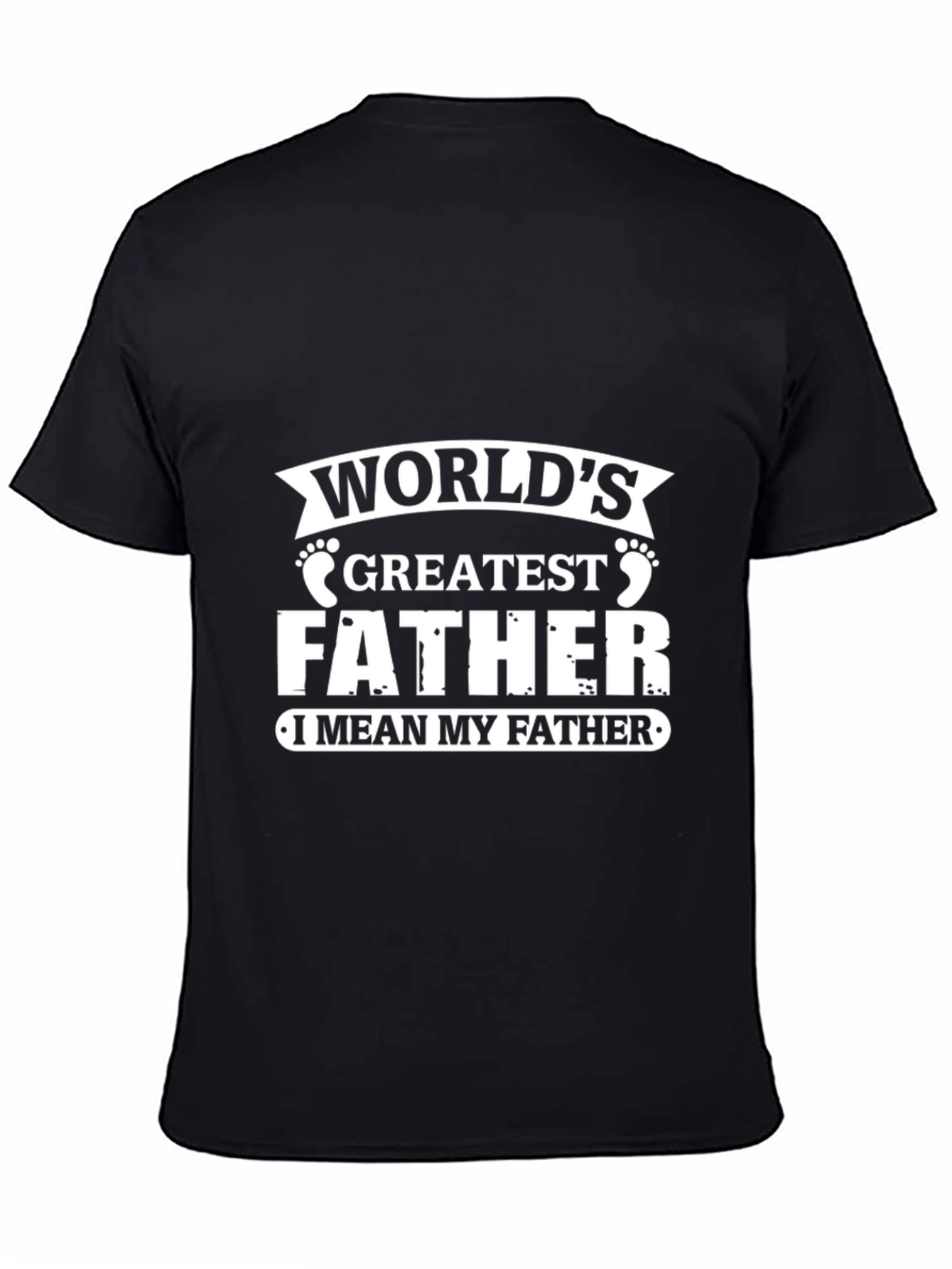 Worlds Greatest Father Graphic Tee - Black
