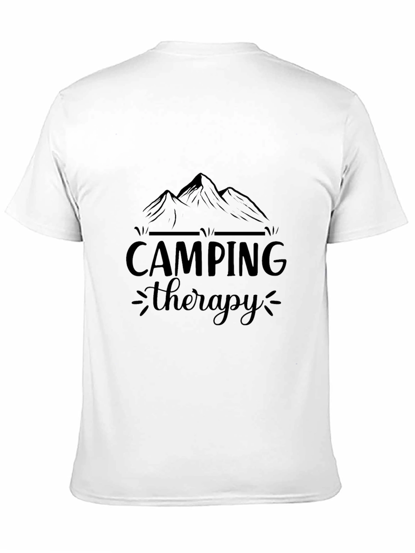 Camping Therapy Black Graphic Tee