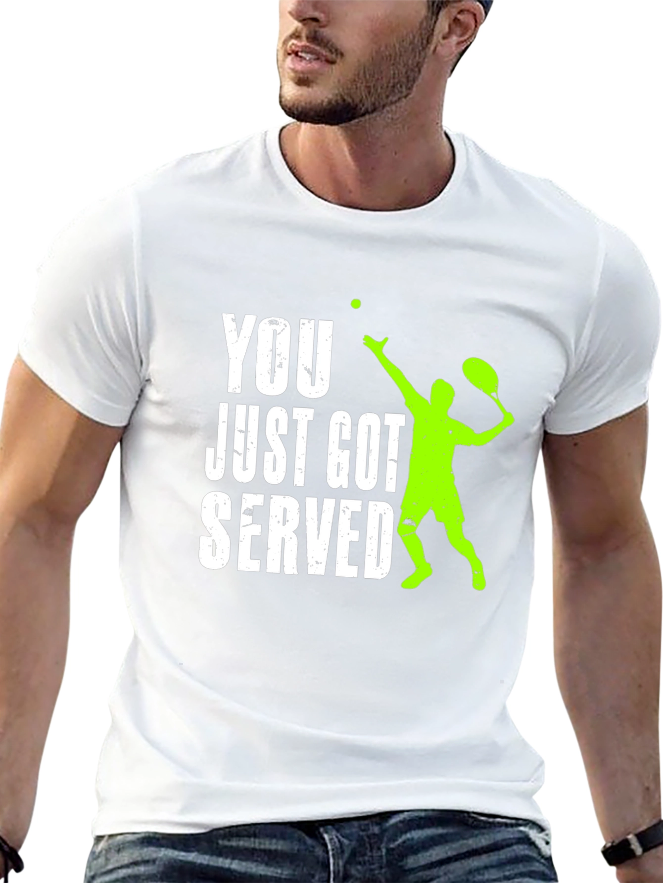 Funny Tennis Serve Graphic T-Shirt