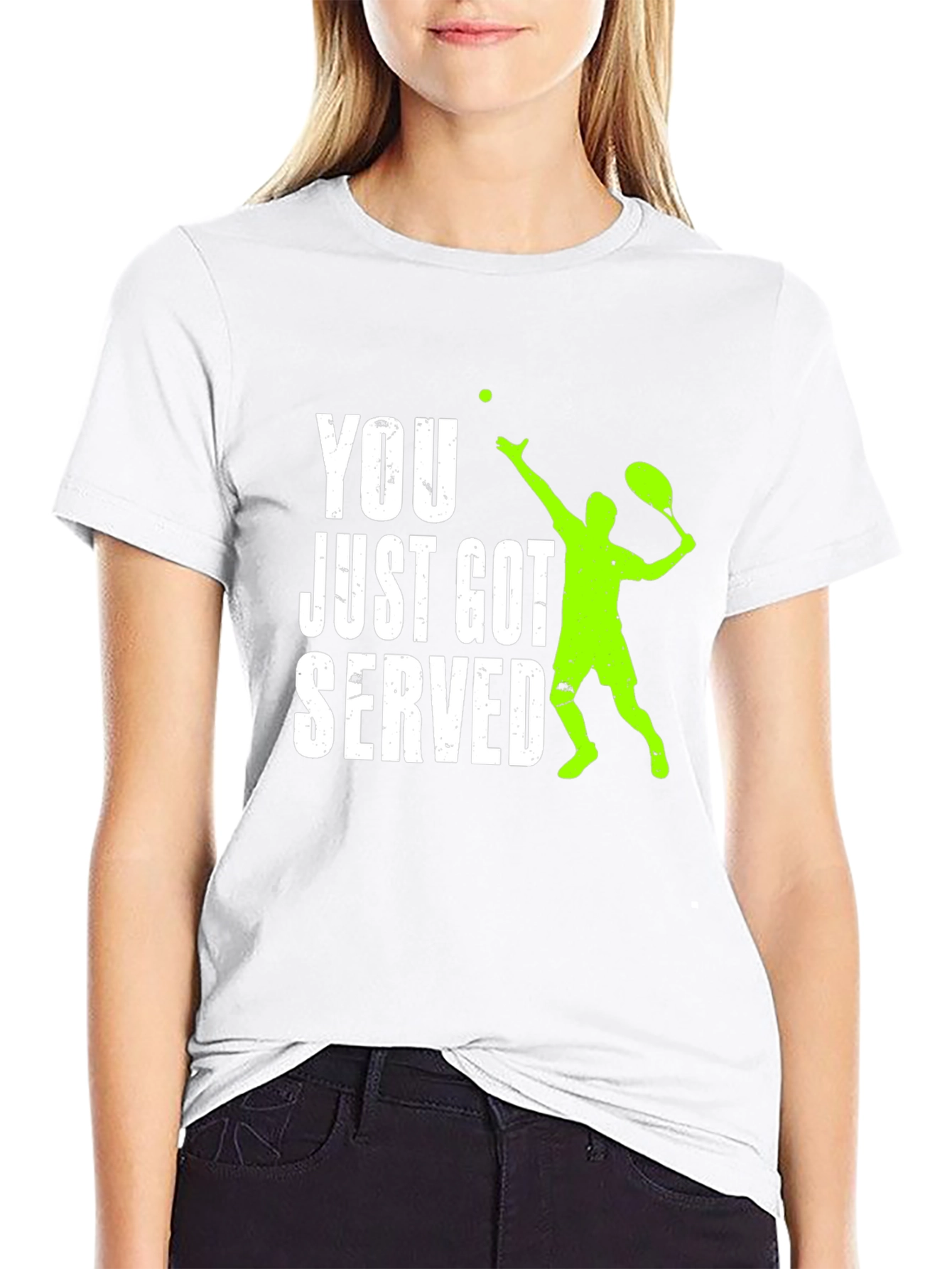 Funny Tennis Serve Graphic T-Shirt