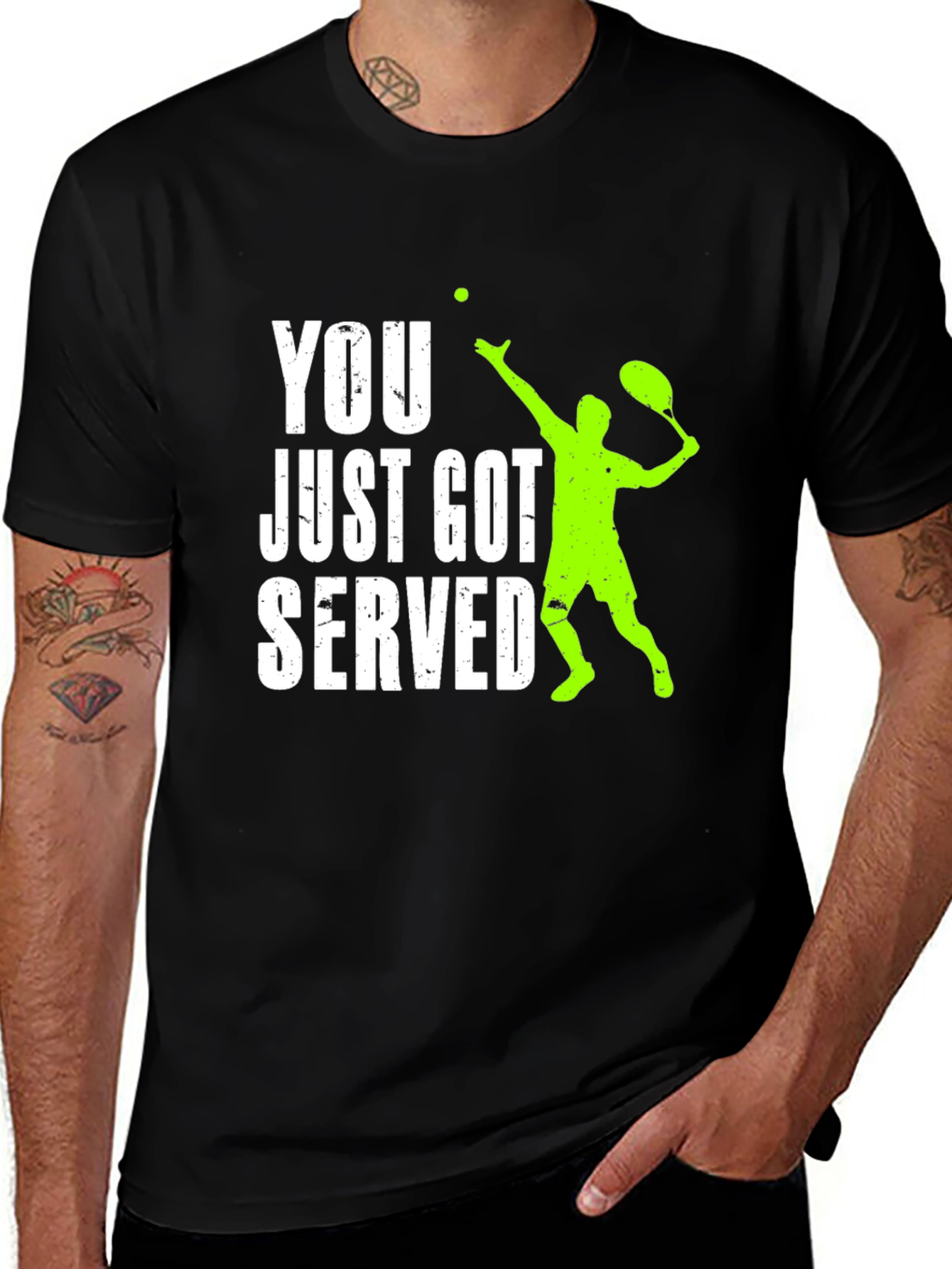 Funny Tennis Serve Graphic T-Shirt
