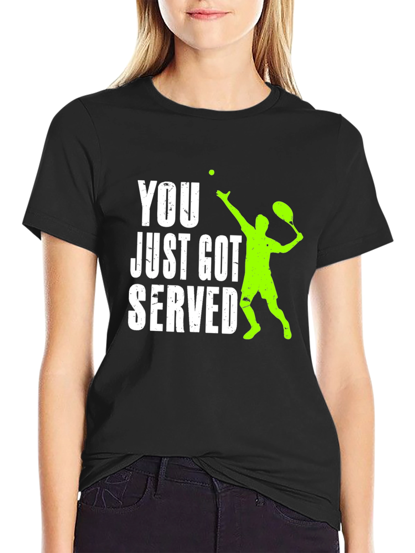 Funny Tennis Serve Graphic T-Shirt