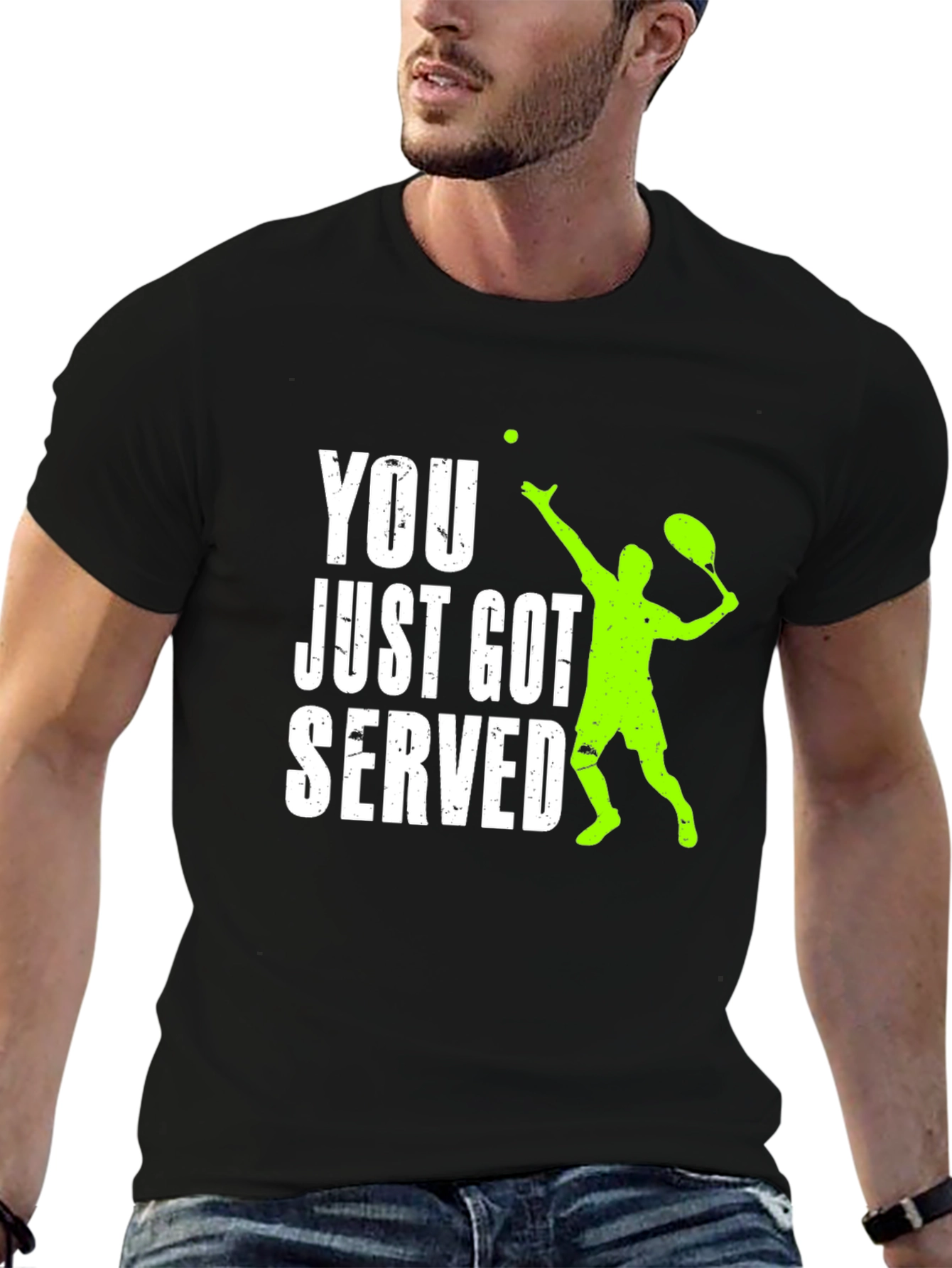 Funny Tennis Serve Graphic T-Shirt