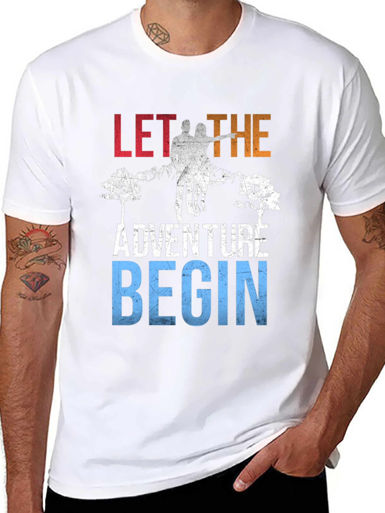 Adventure Couple T-Shirt - Let the Adventure Begin!