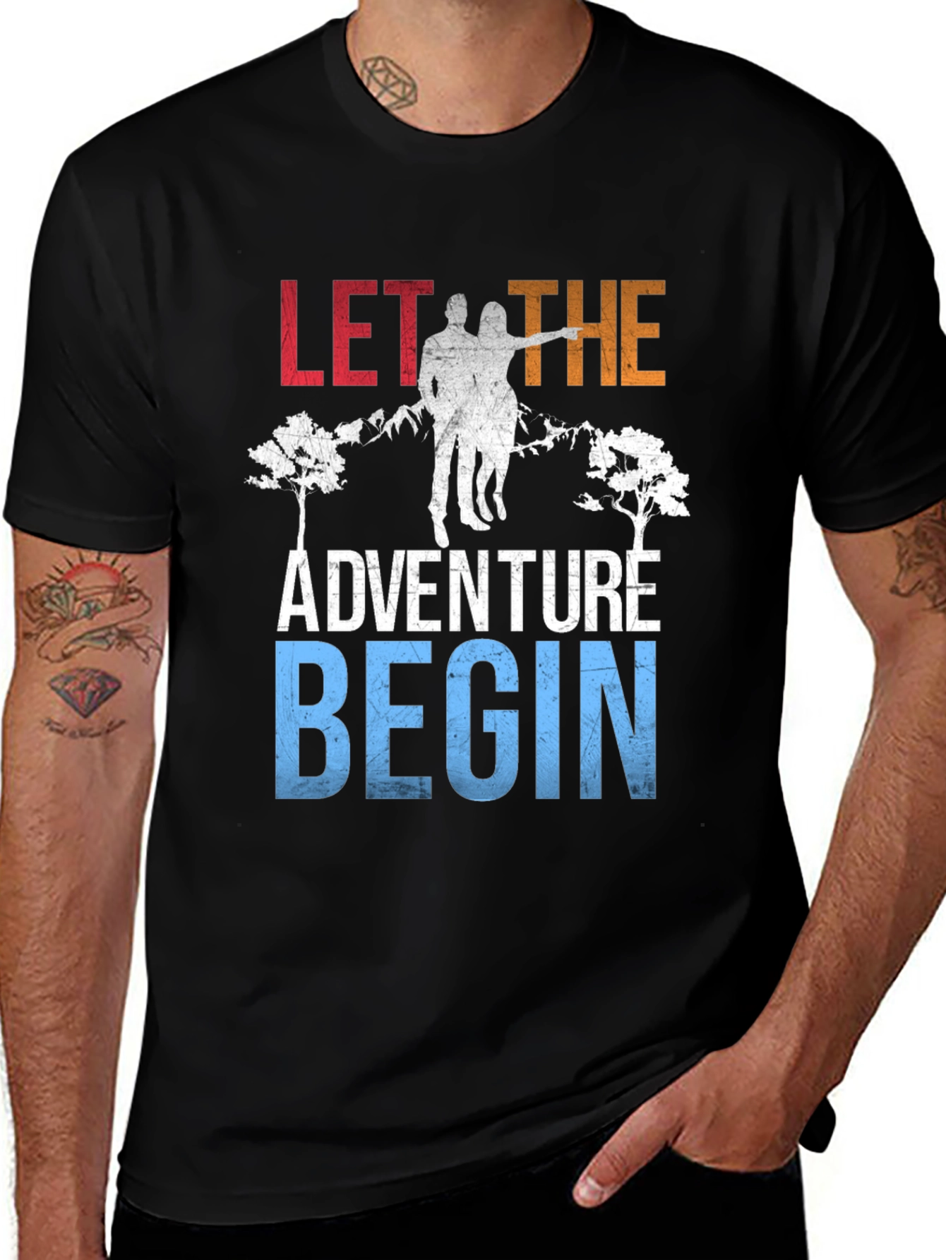 Adventure Couple T-Shirt - Let the Adventure Begin!